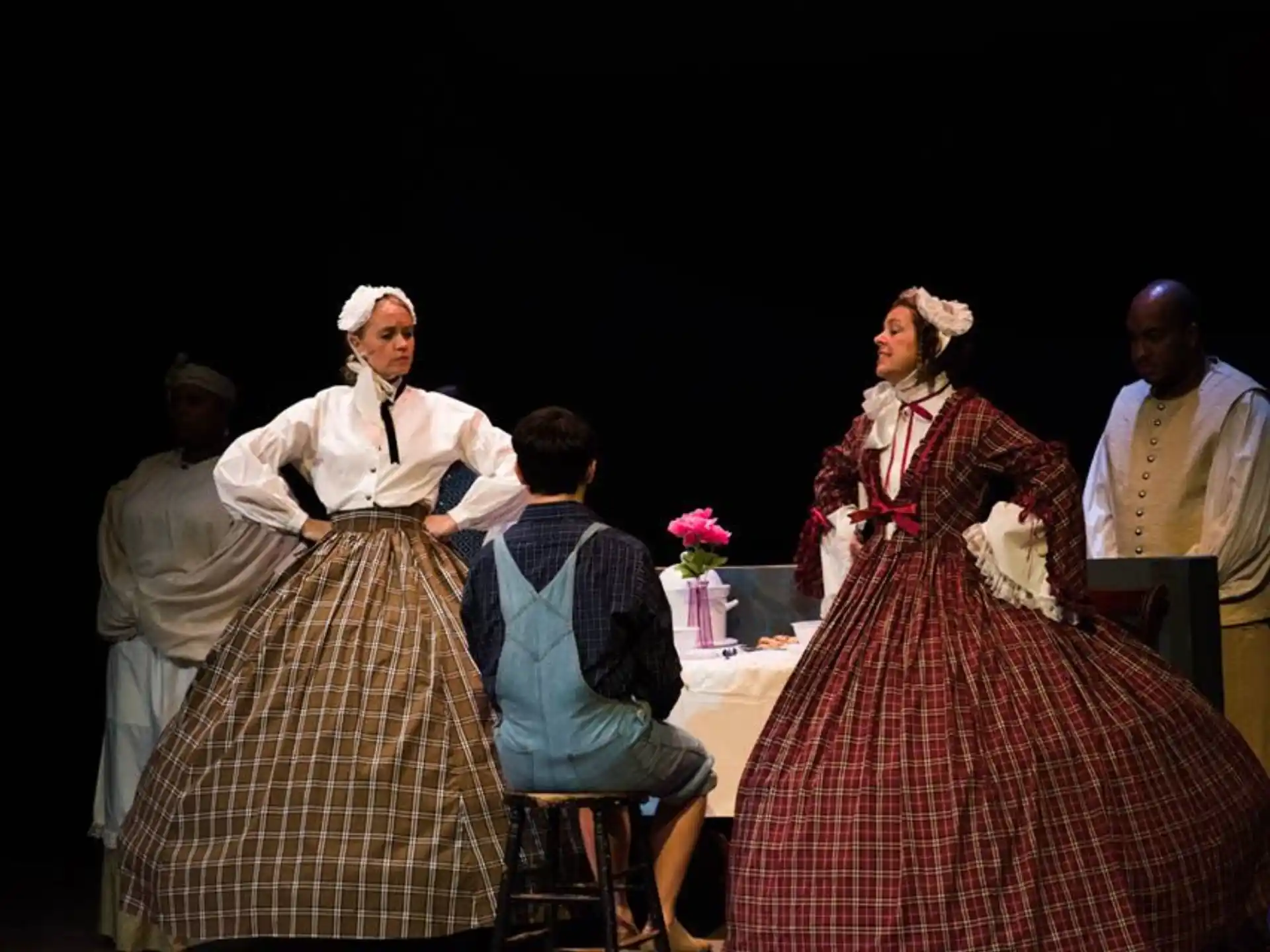 a group of people in traditional dress
