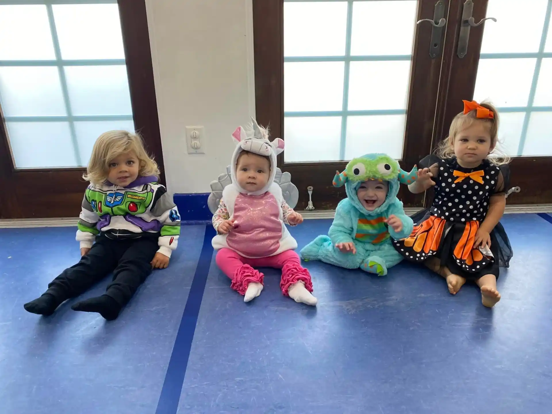 a group of dolls