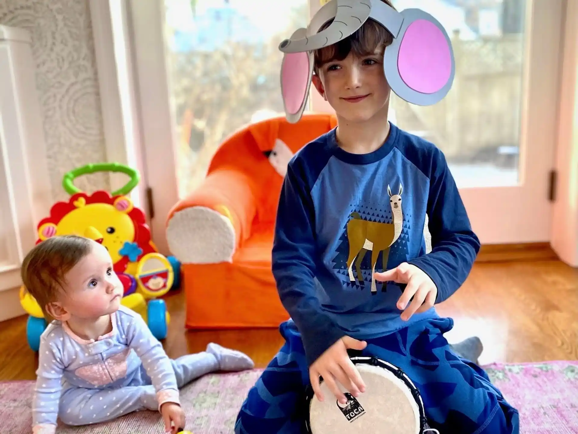 a boy wearing a garment