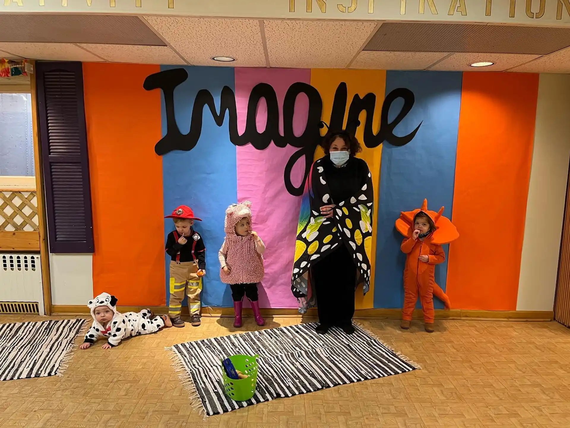 a group of children in clothing