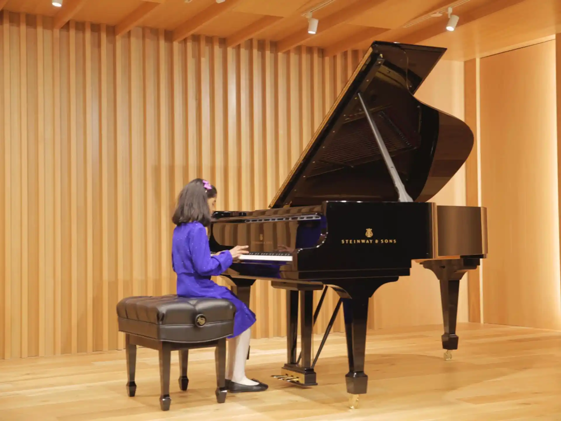 a person playing a piano