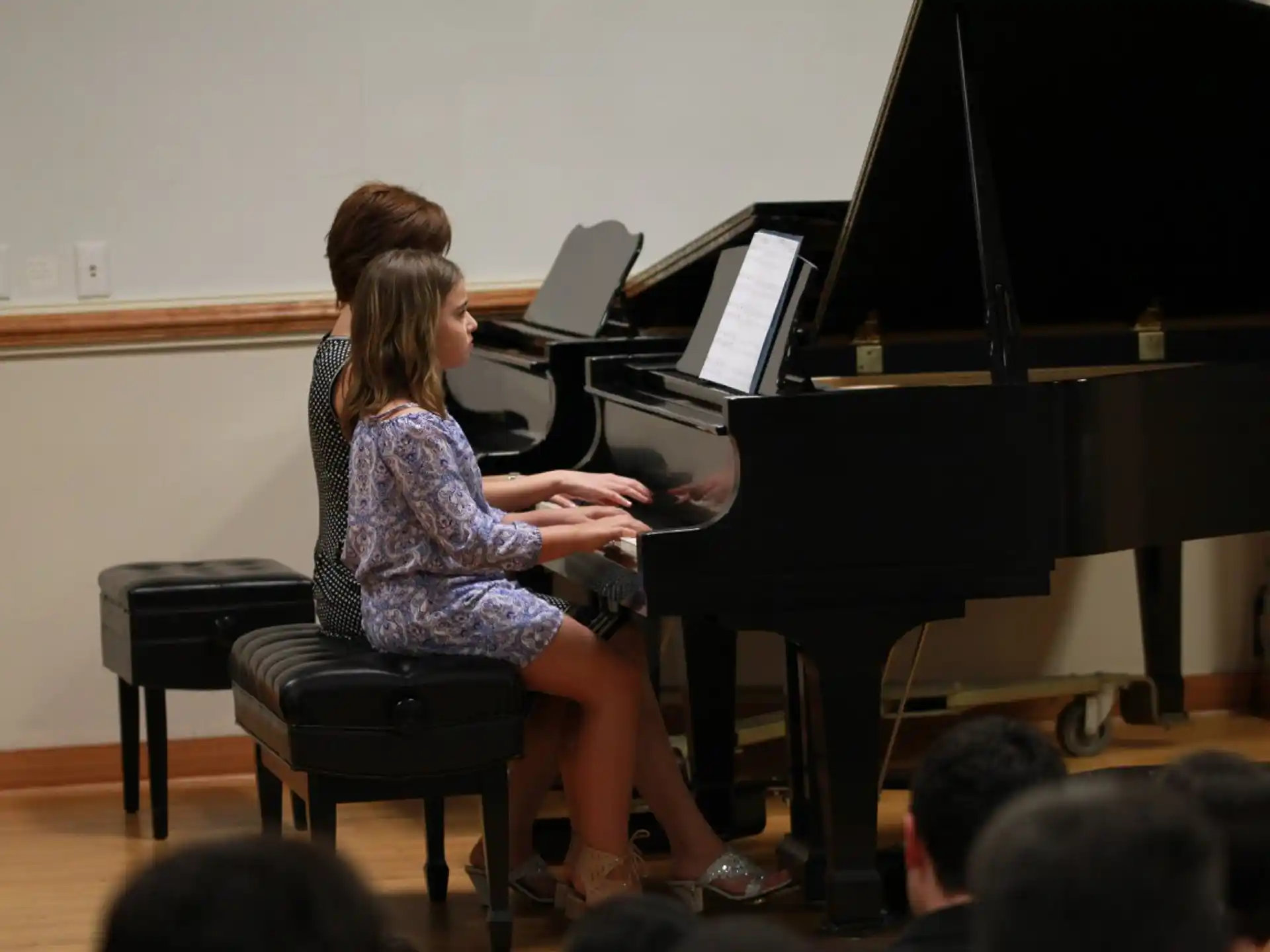a person playing a piano