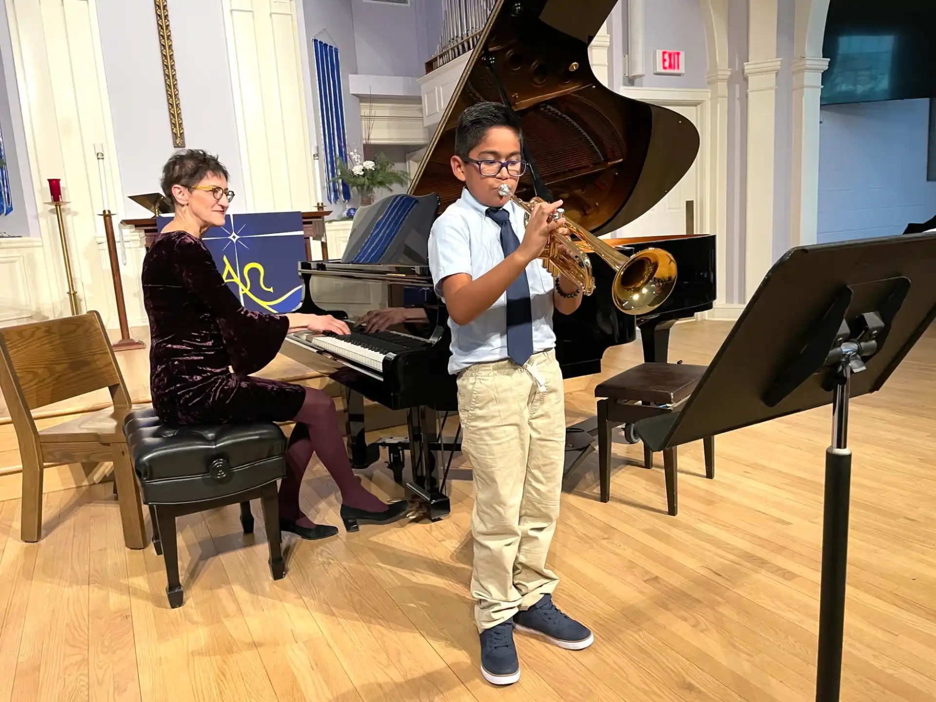 a group of people playing musical instruments