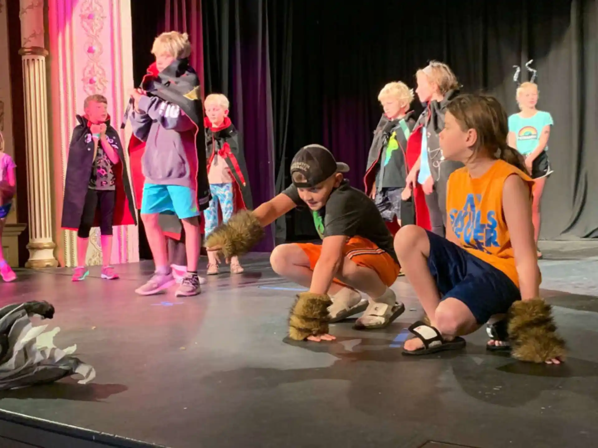 a group of people on a stage