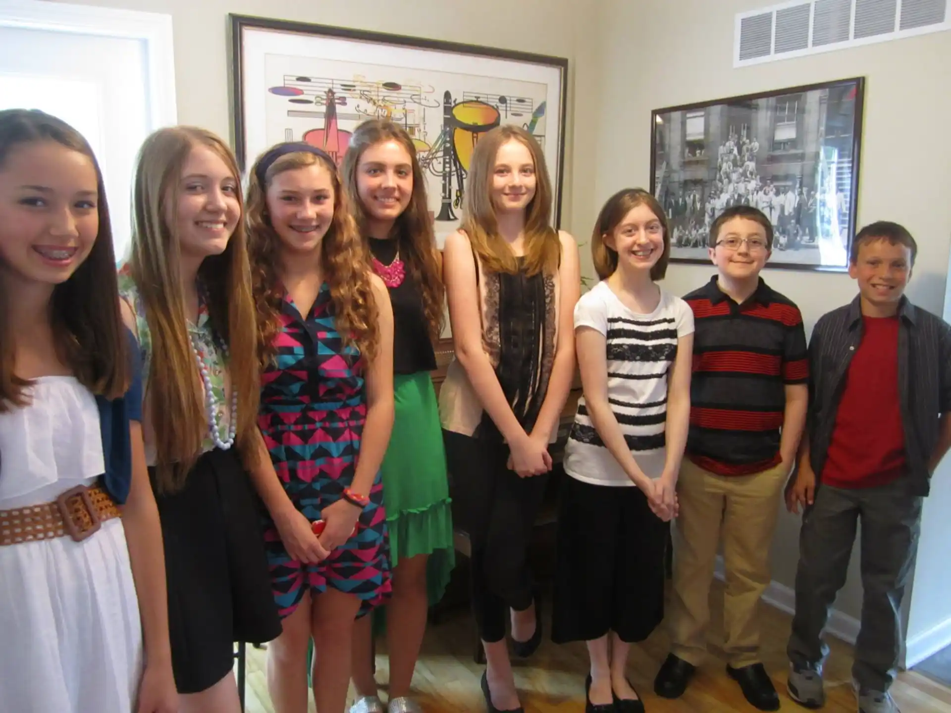a group of people posing for a photo