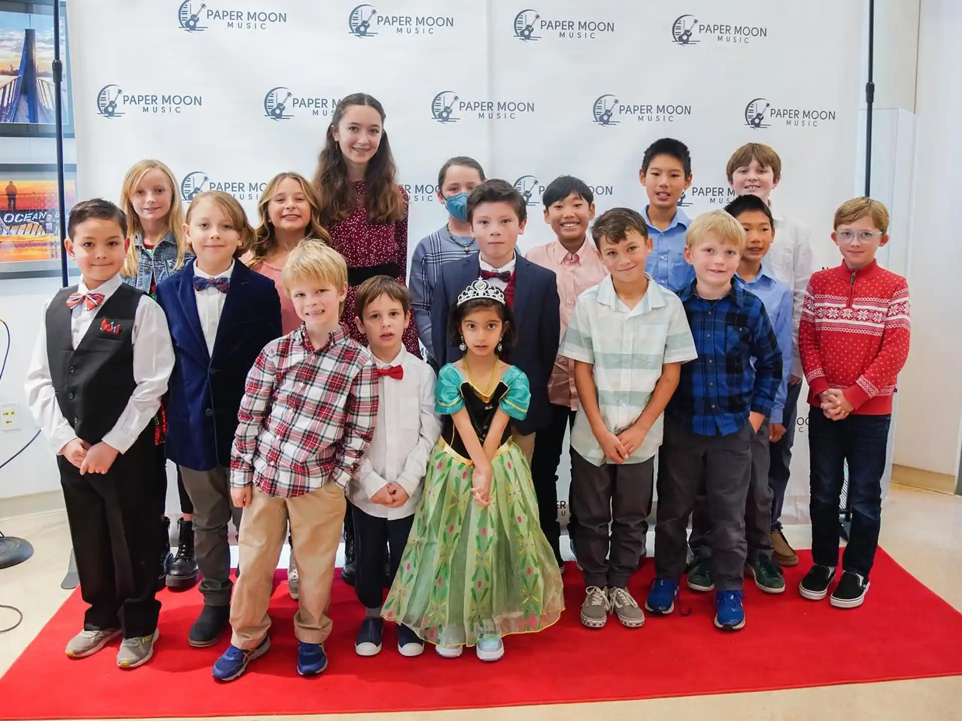 a group of people posing for a photo