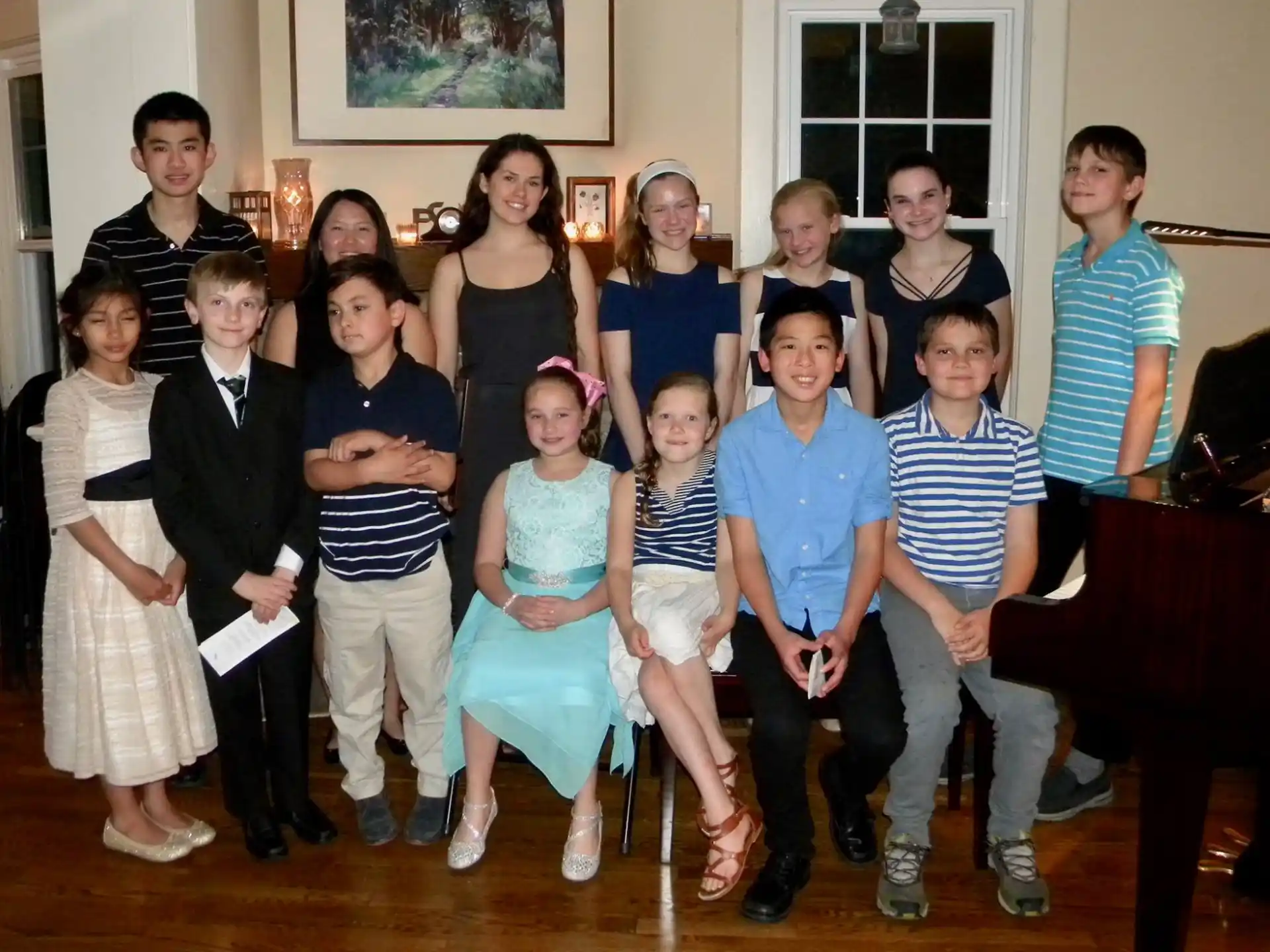 a group of people posing for a photo