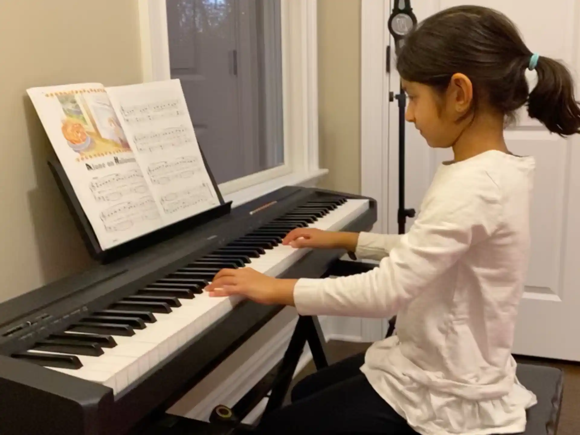 a person playing a piano