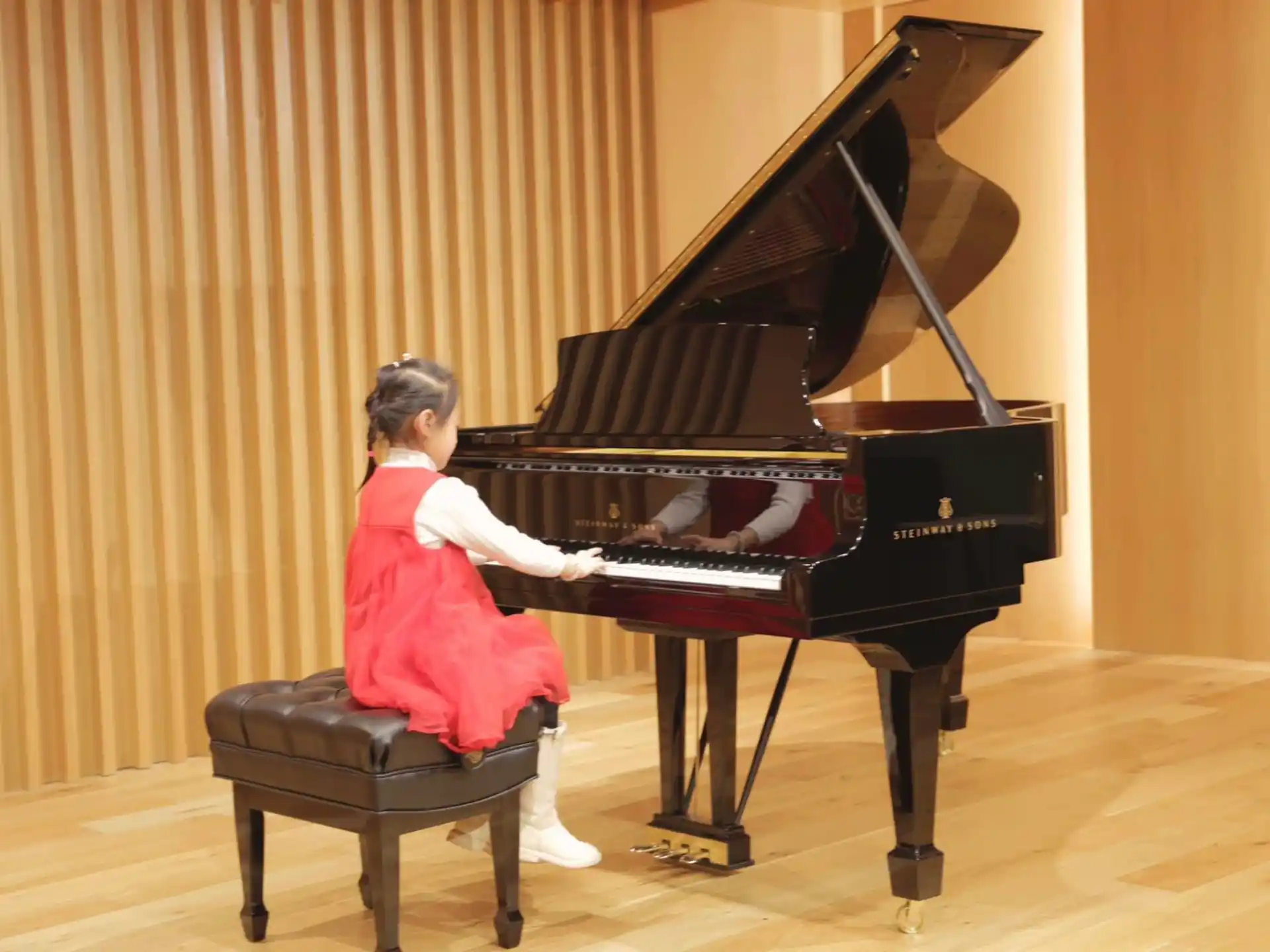 a person playing a piano