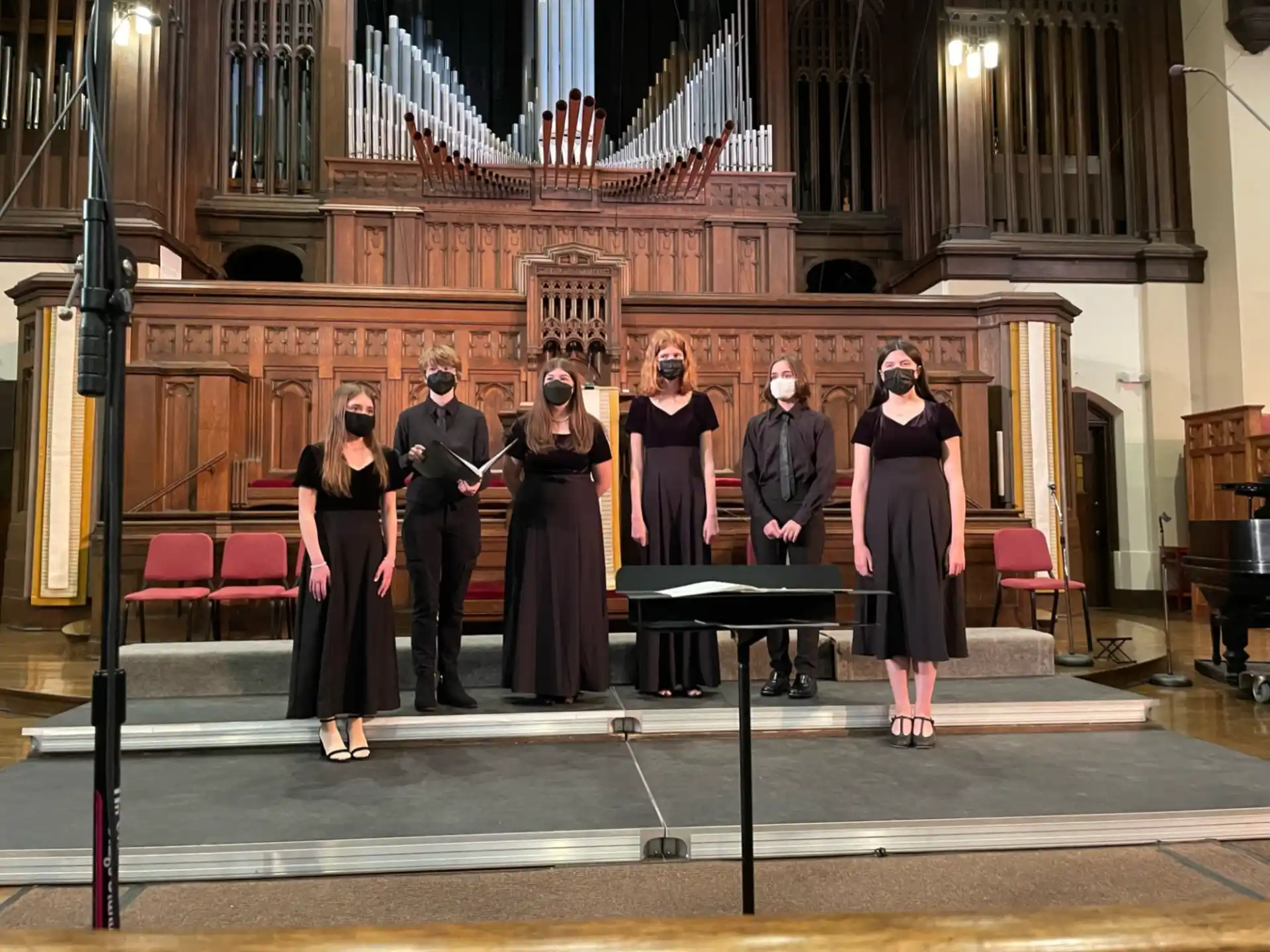 a group of people on a stage
