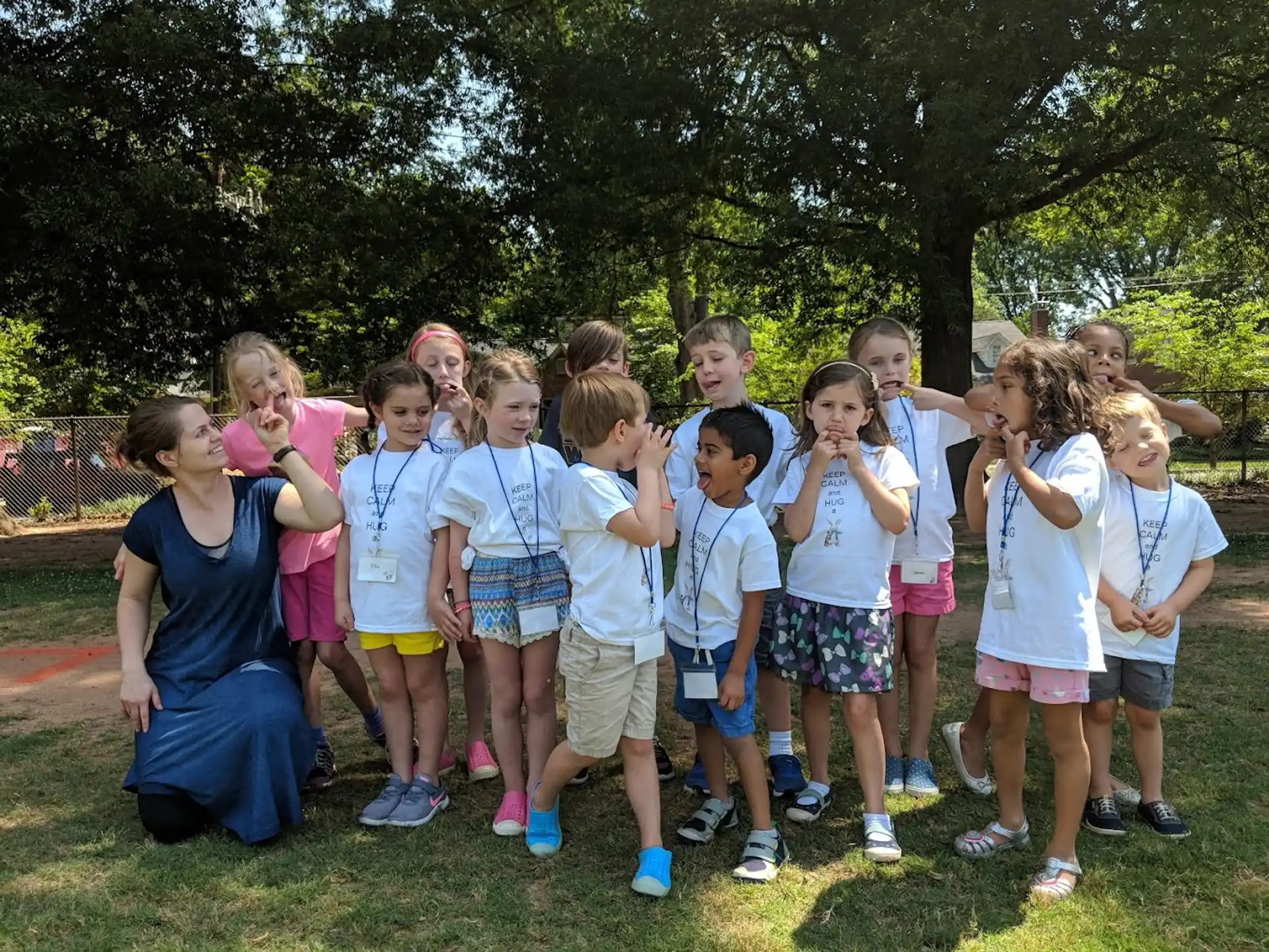 a group of children posing for a photo