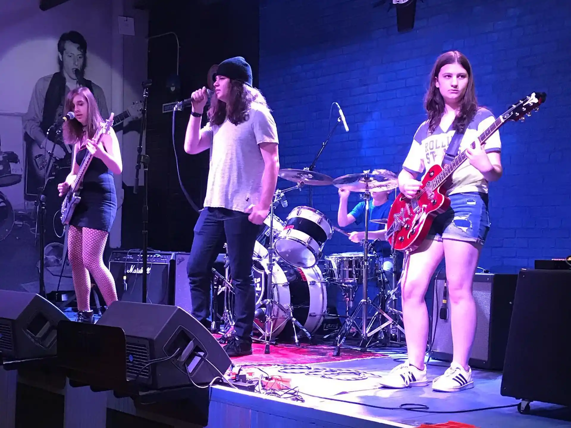 a group of people on a stage