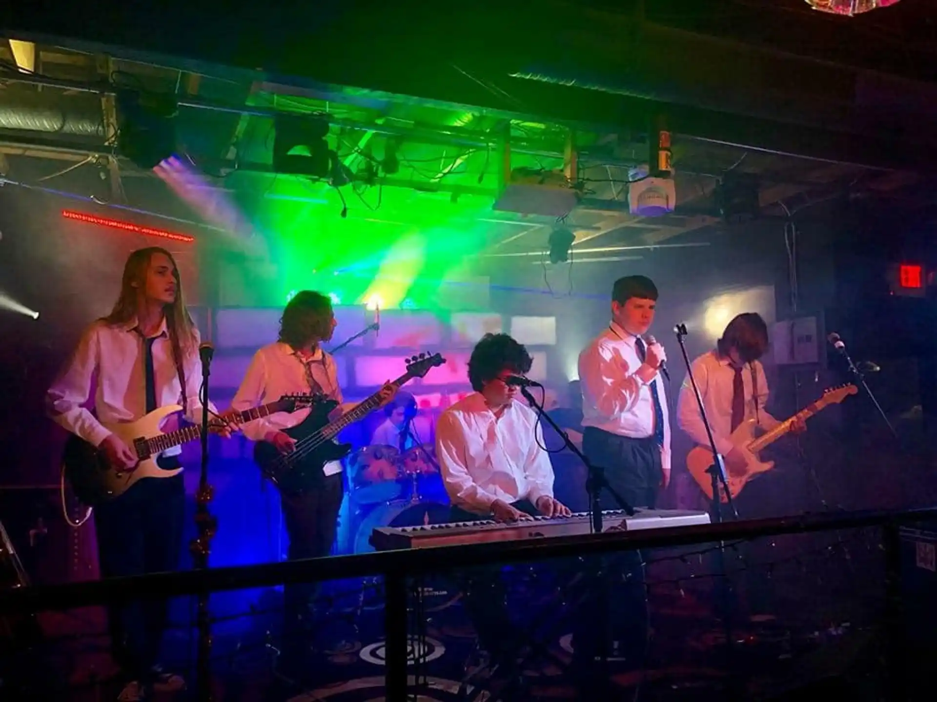 a group of people on a stage