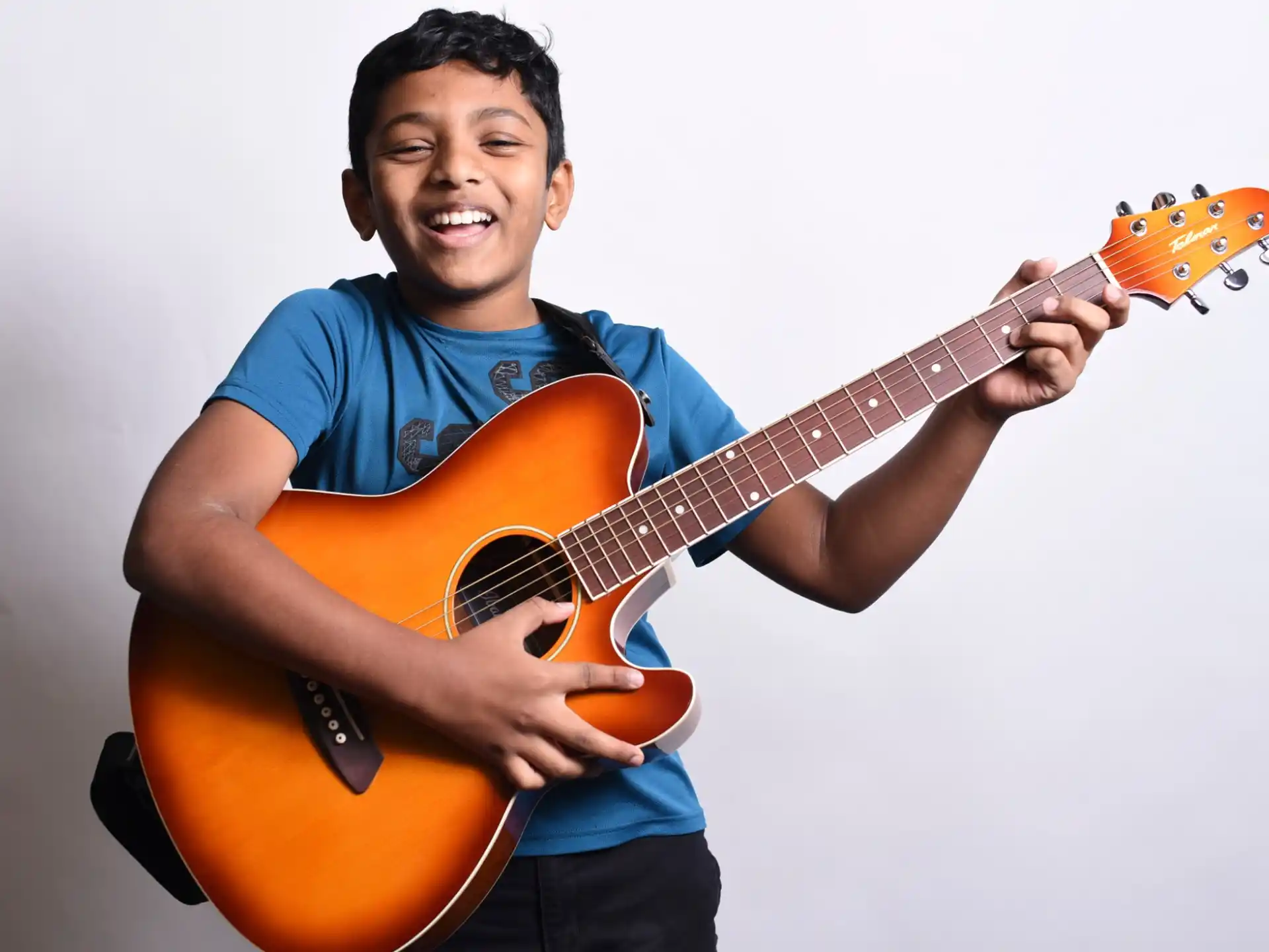 a person playing a guitar