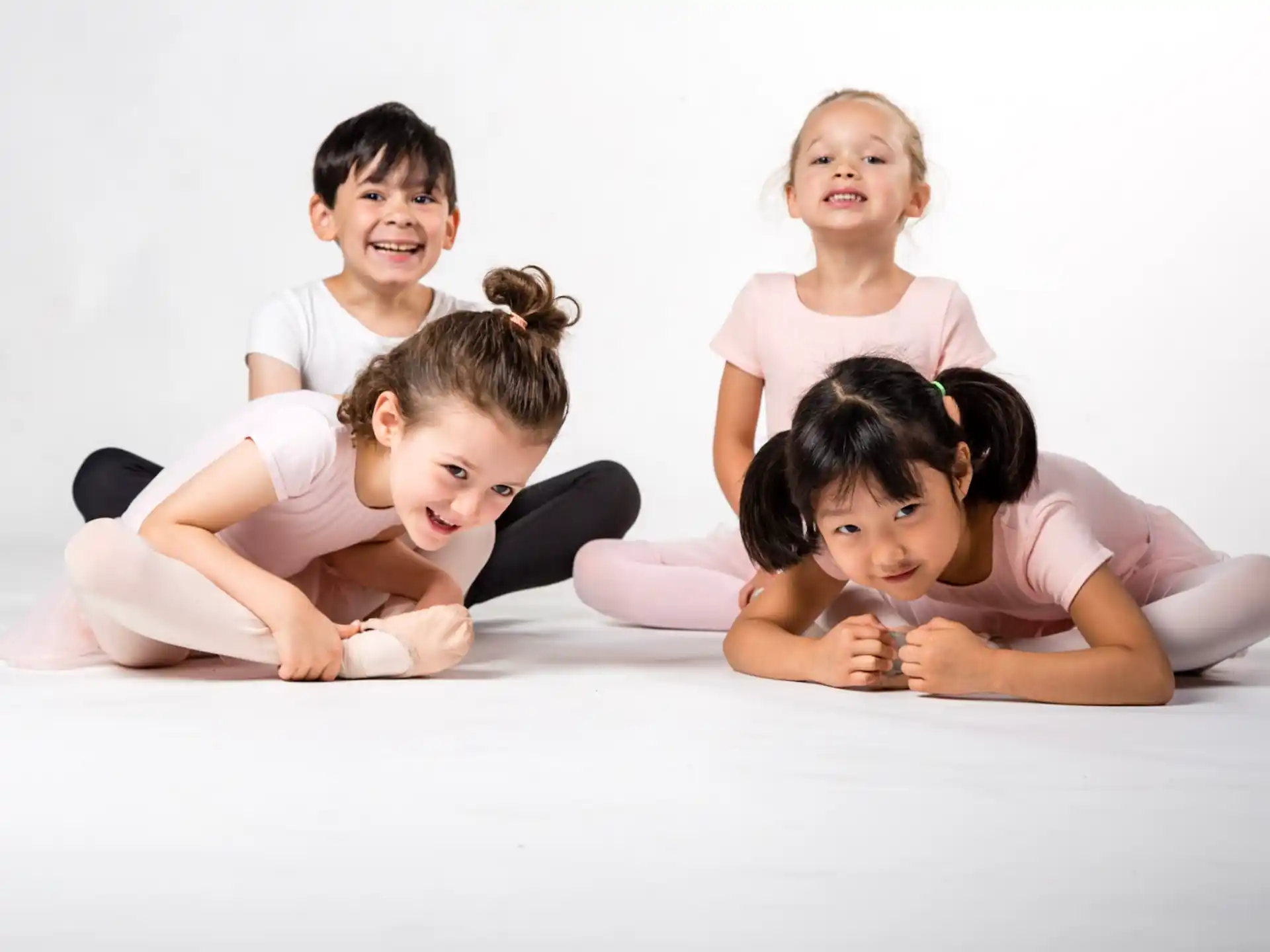 a group of children lying on the floor