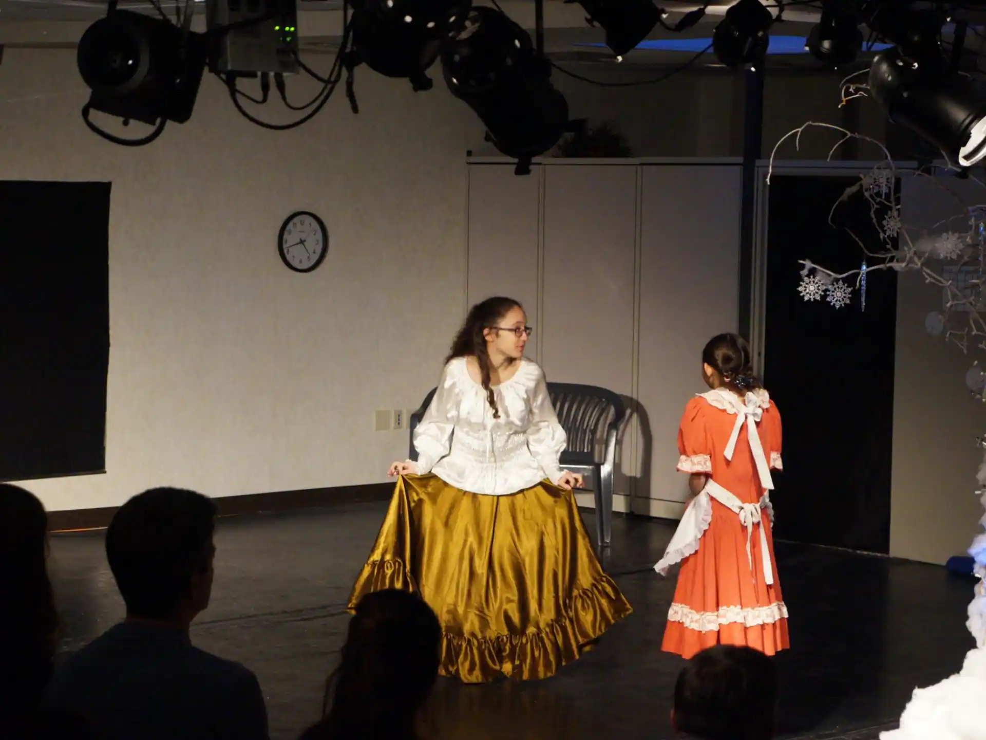 a person in a dress and a person in a white dress