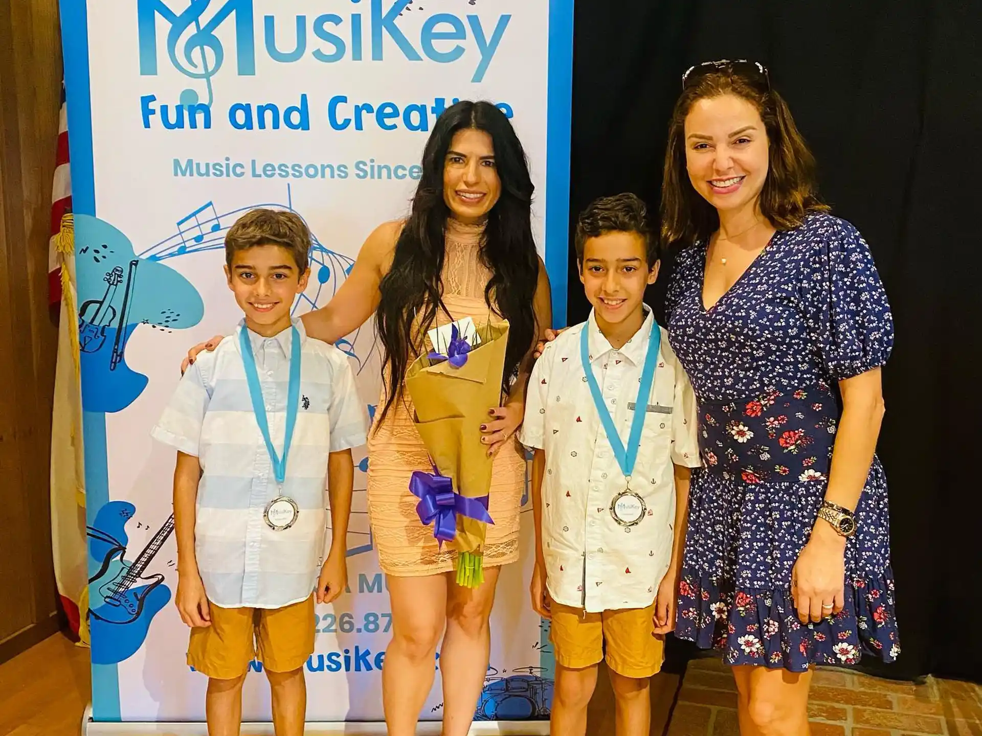 a group of children posing for a photo
