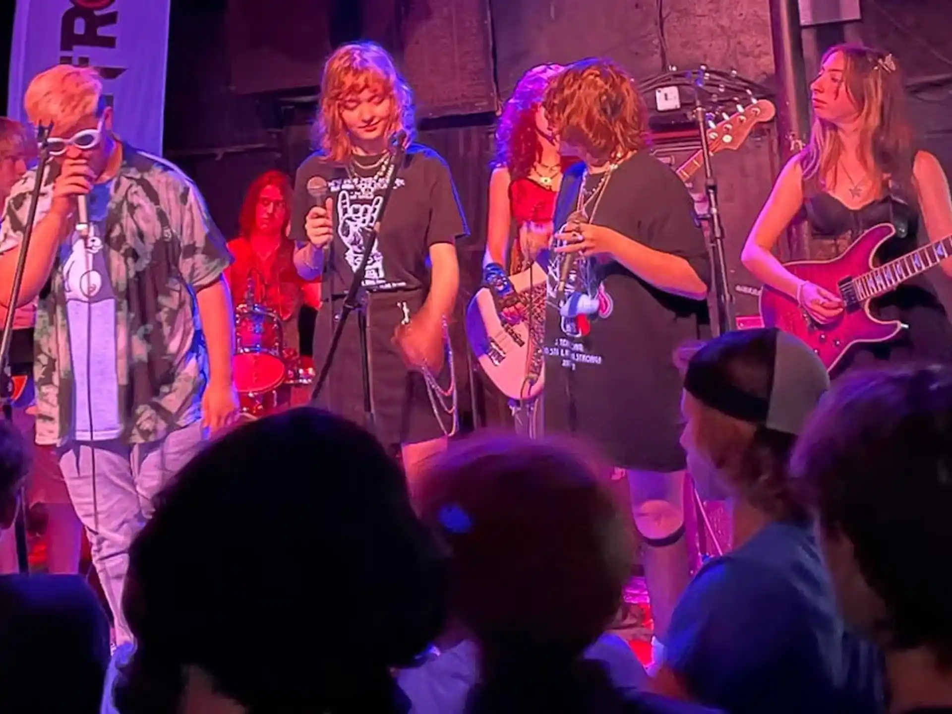 a group of people on a stage