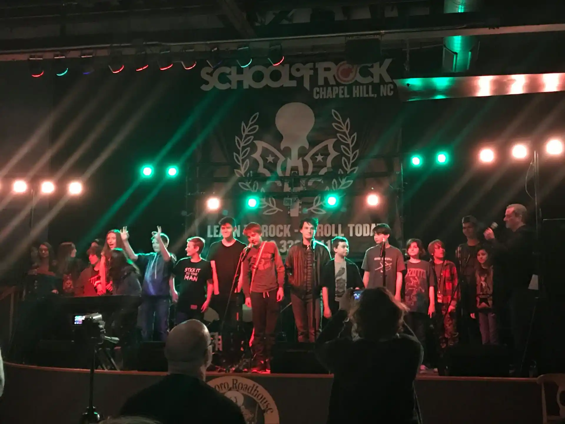 a group of people on a stage