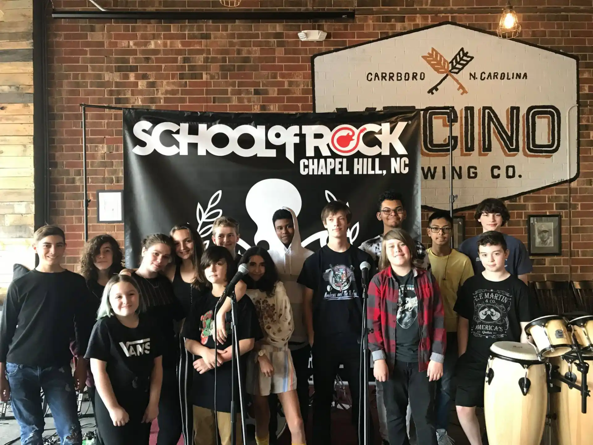 a group of people posing for a photo