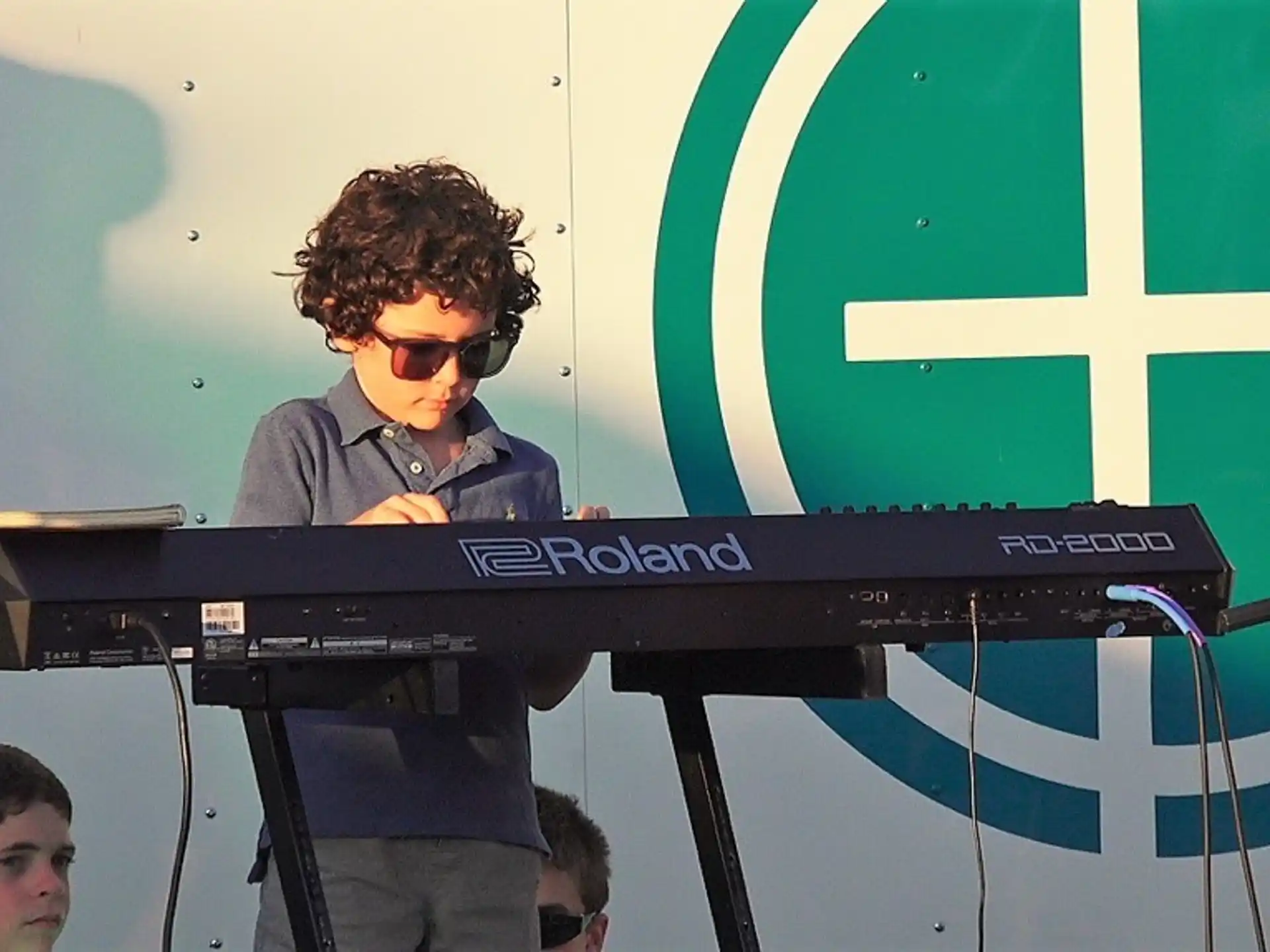 a man playing a keyboard