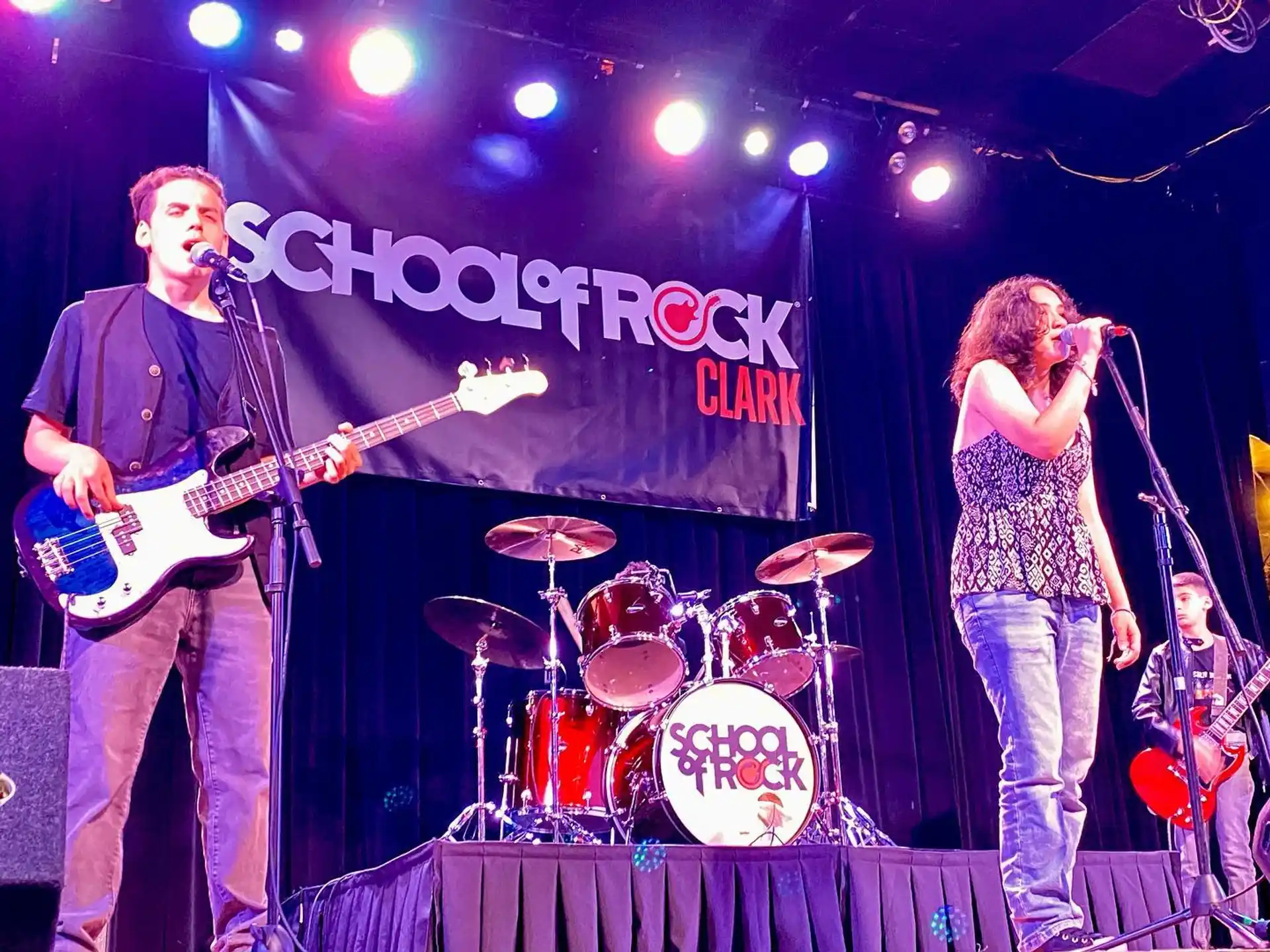 a group of people on a stage
