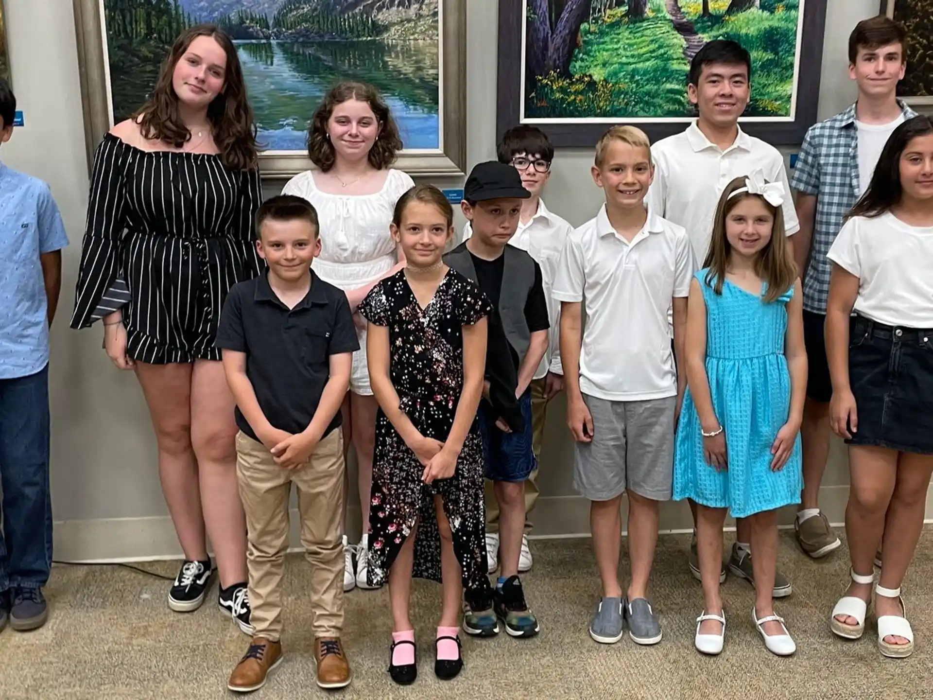 a group of people posing for a photo