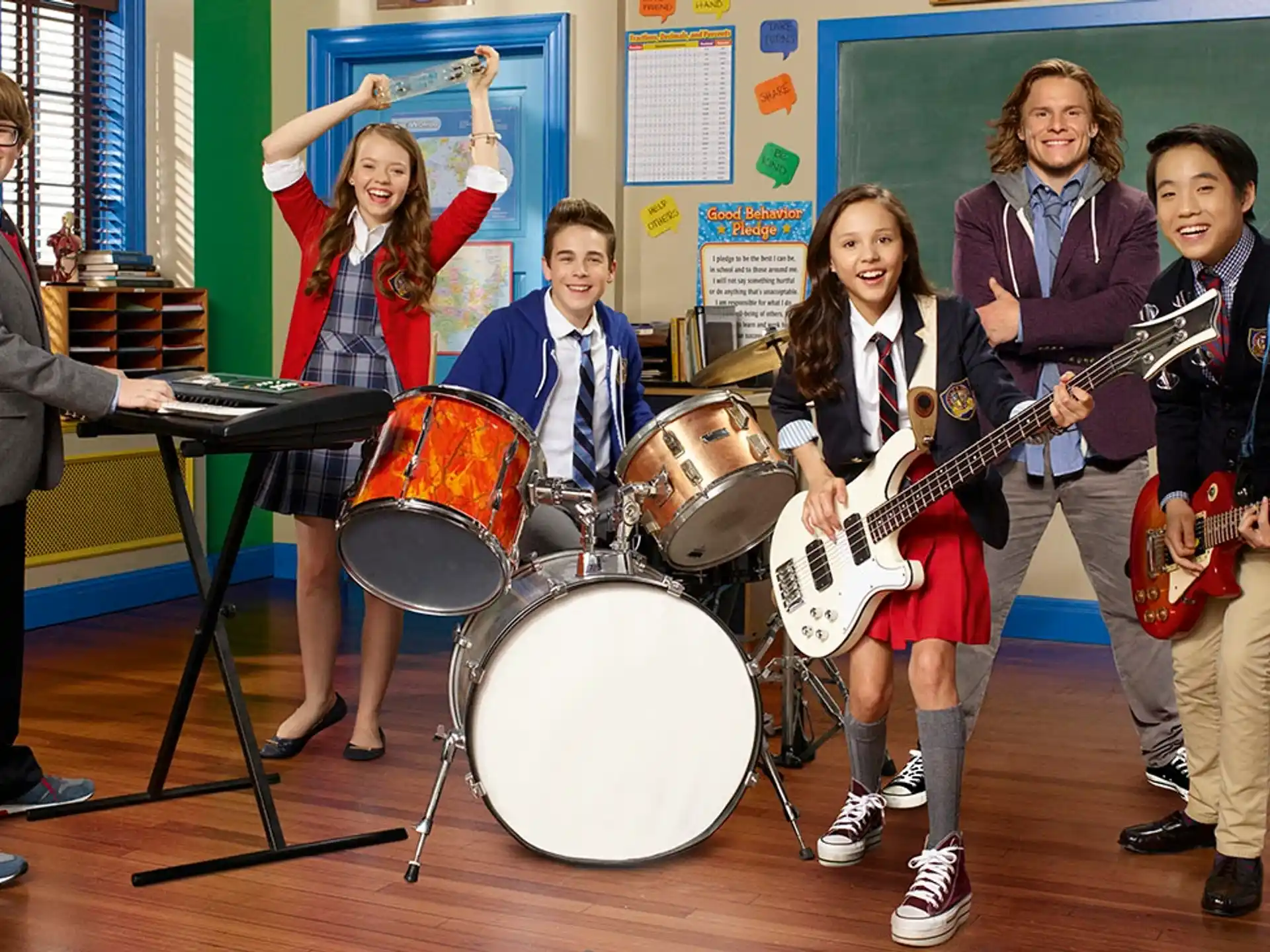 a group of people playing instruments