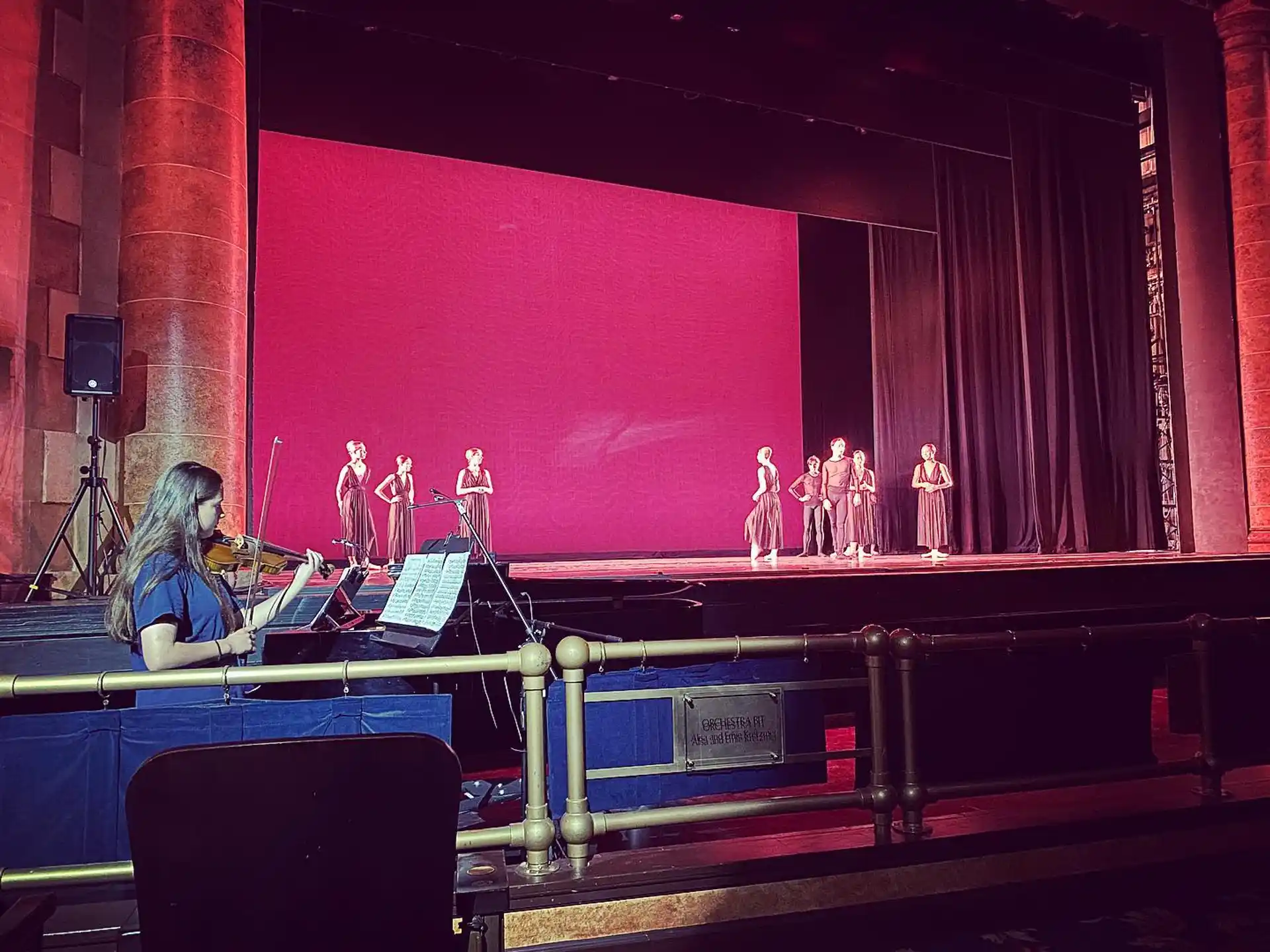 a group of people on a stage
