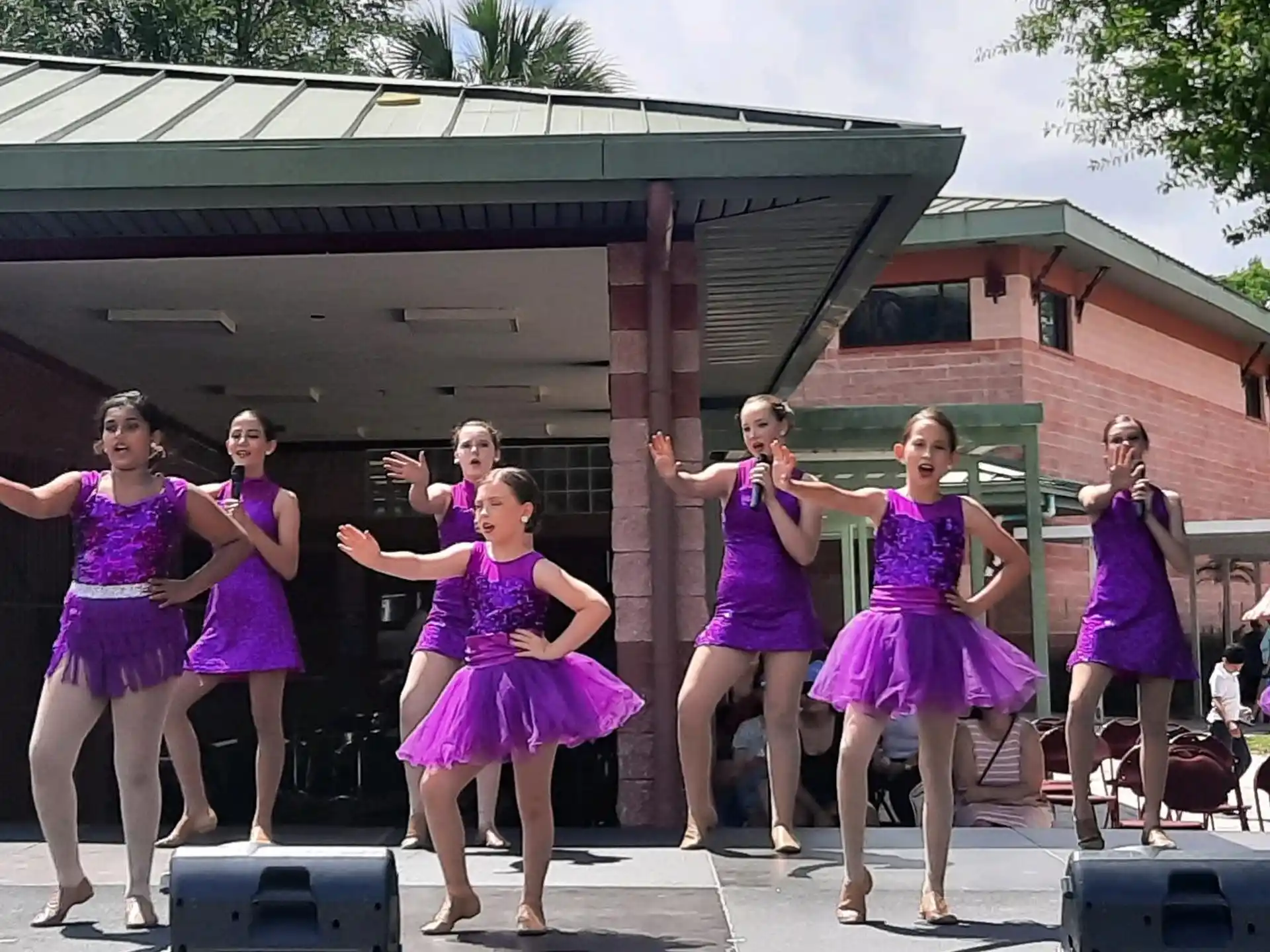 a group of women dancing