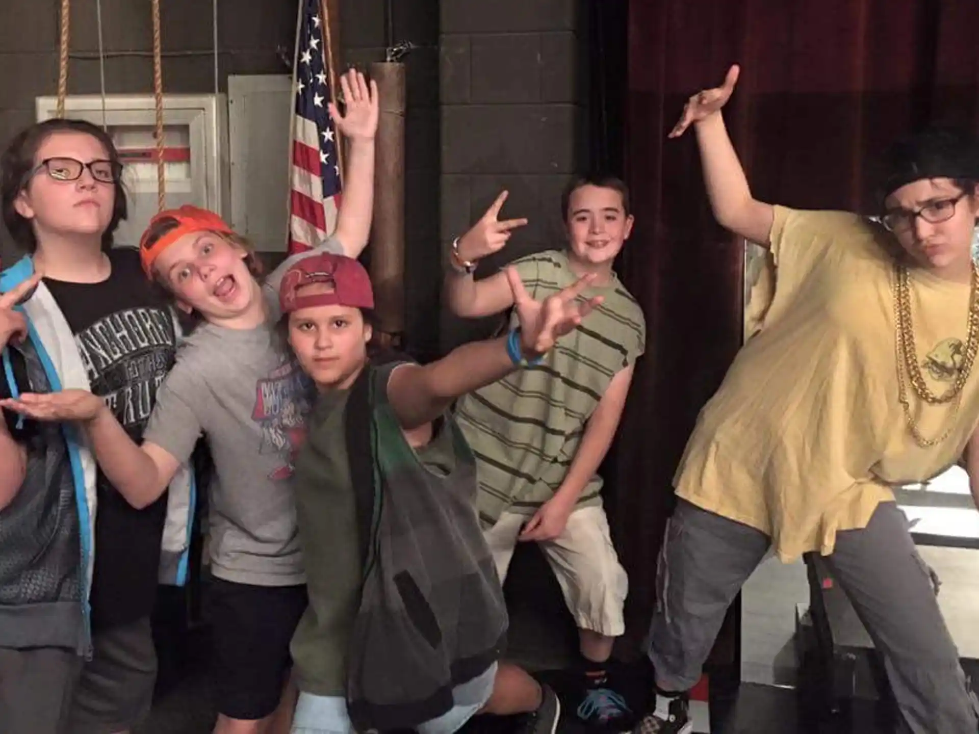 a group of people posing for a photo