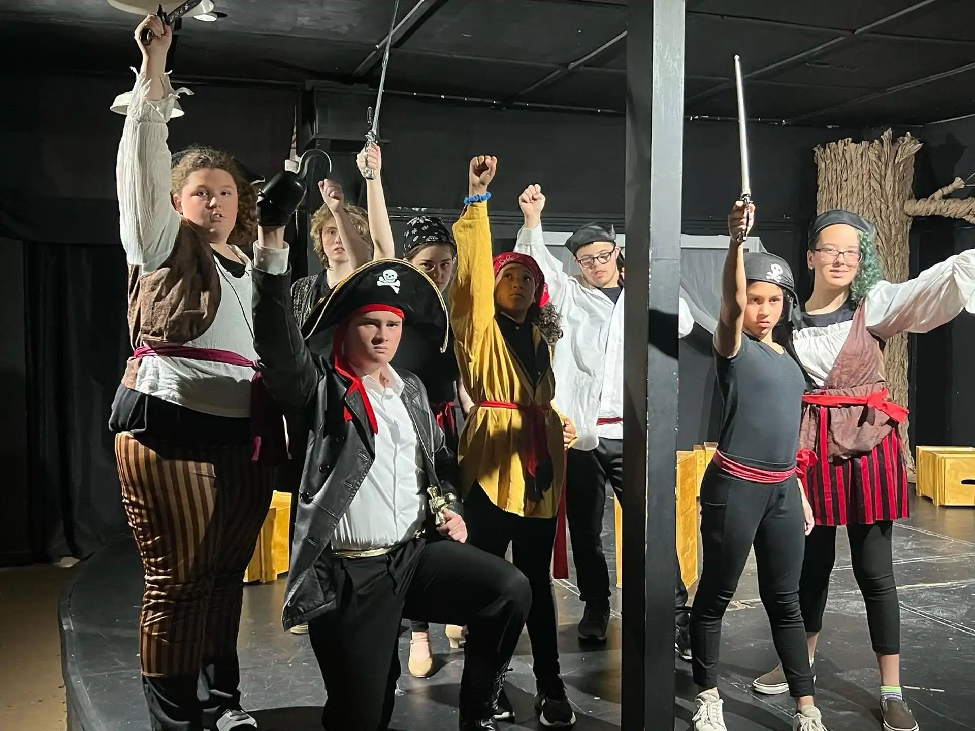 a group of people in clothing