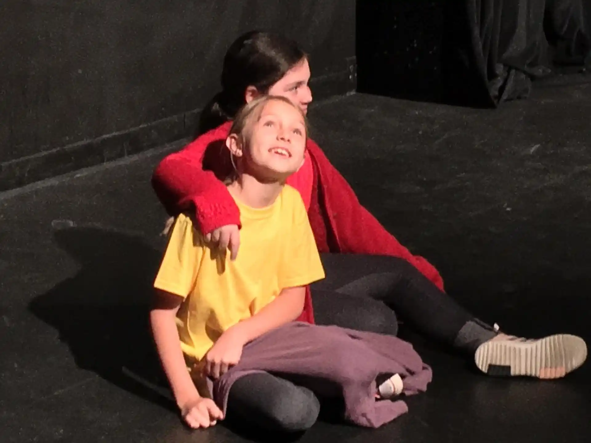 a person sitting on the ground