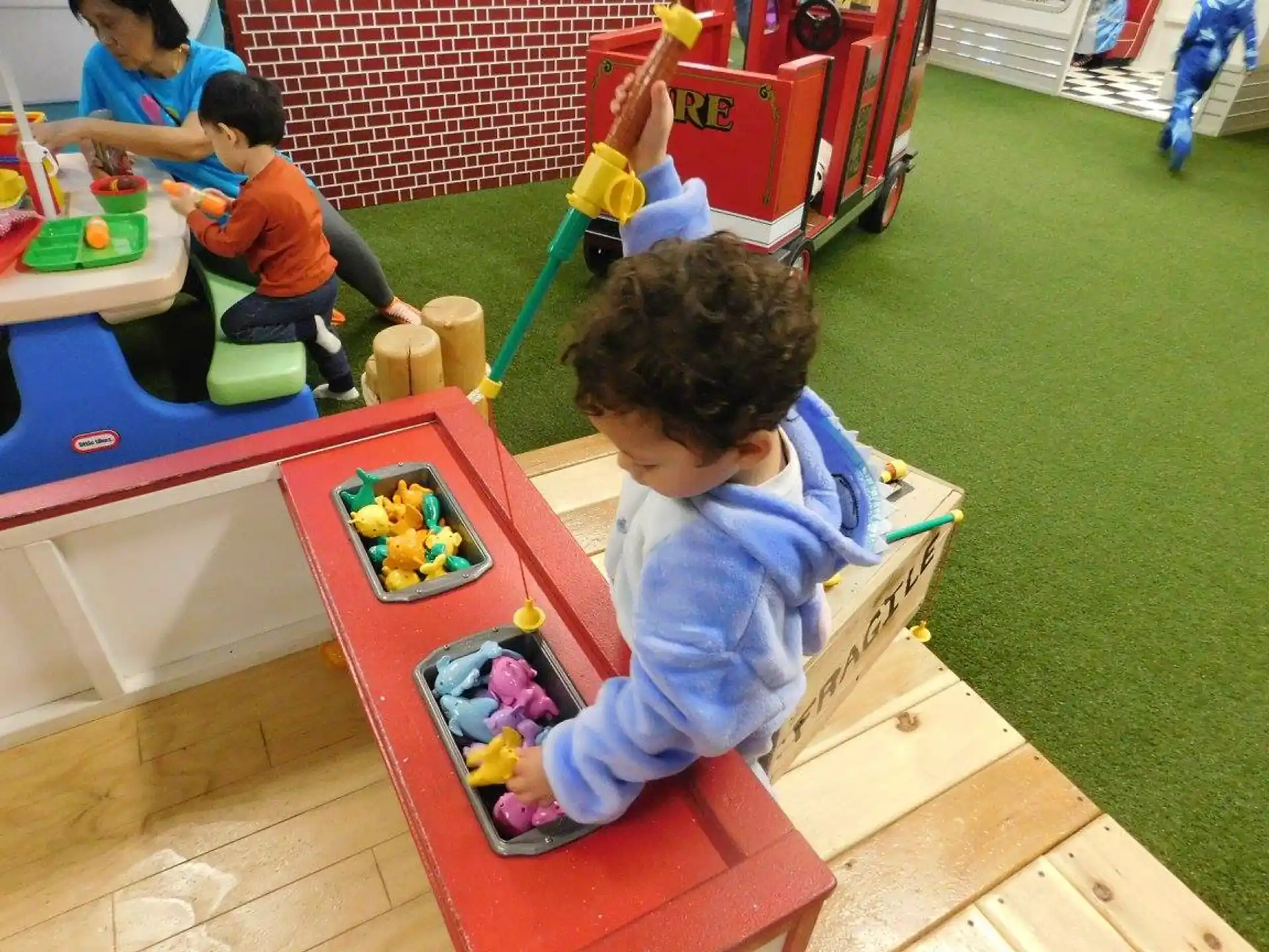 children playing with toys