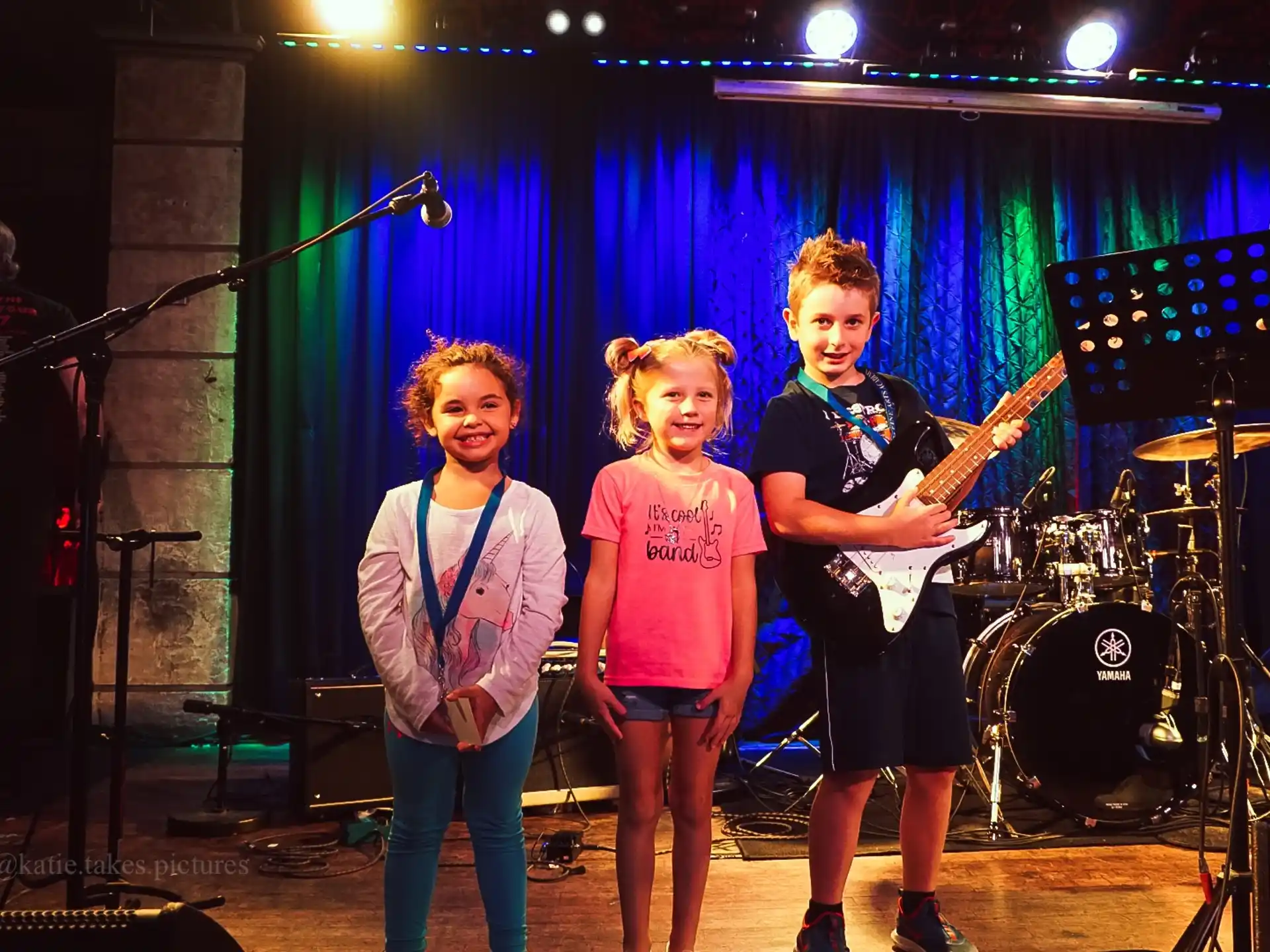 a group of people on a stage