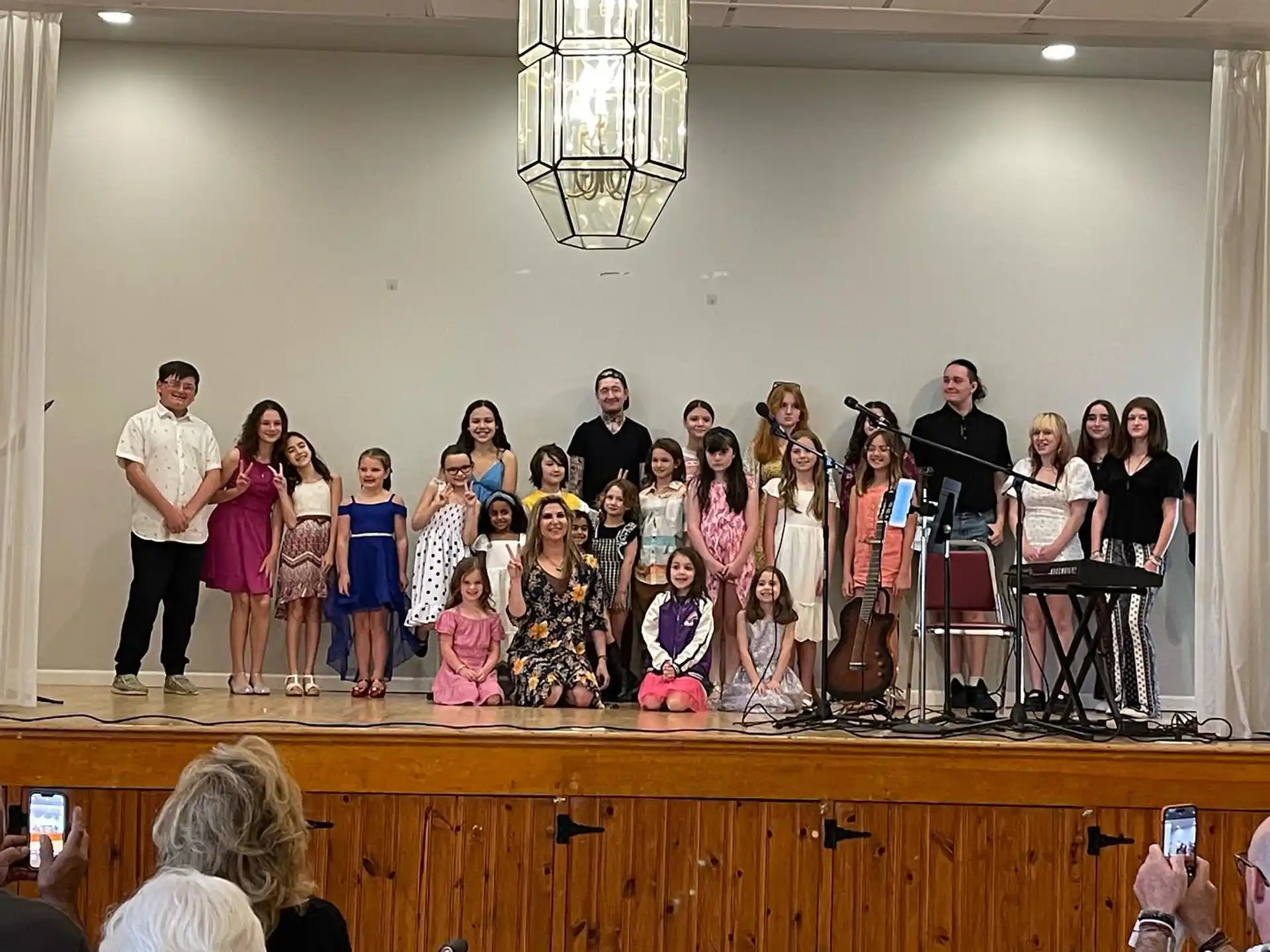 a group of people on a stage