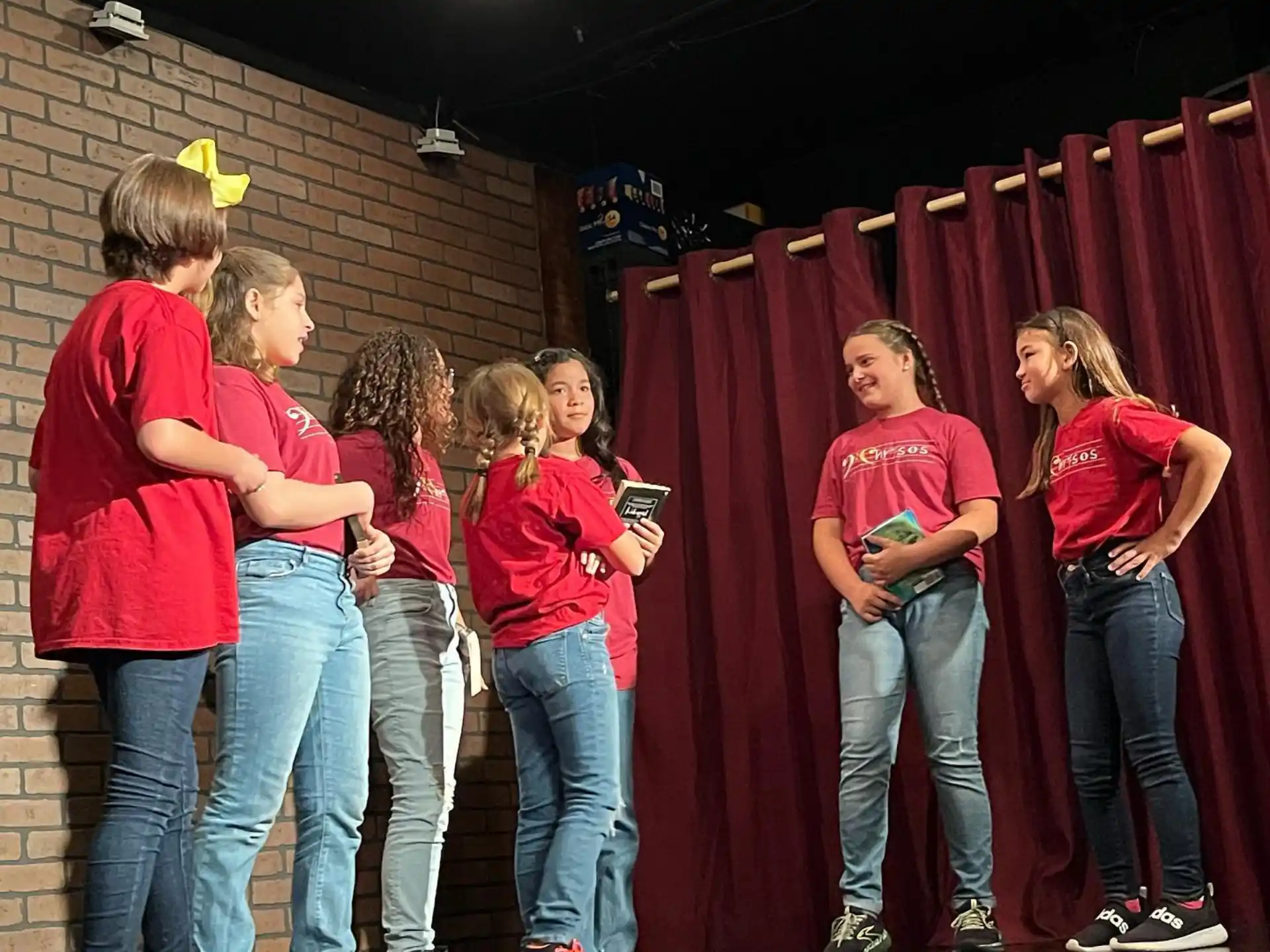 a group of people on a stage