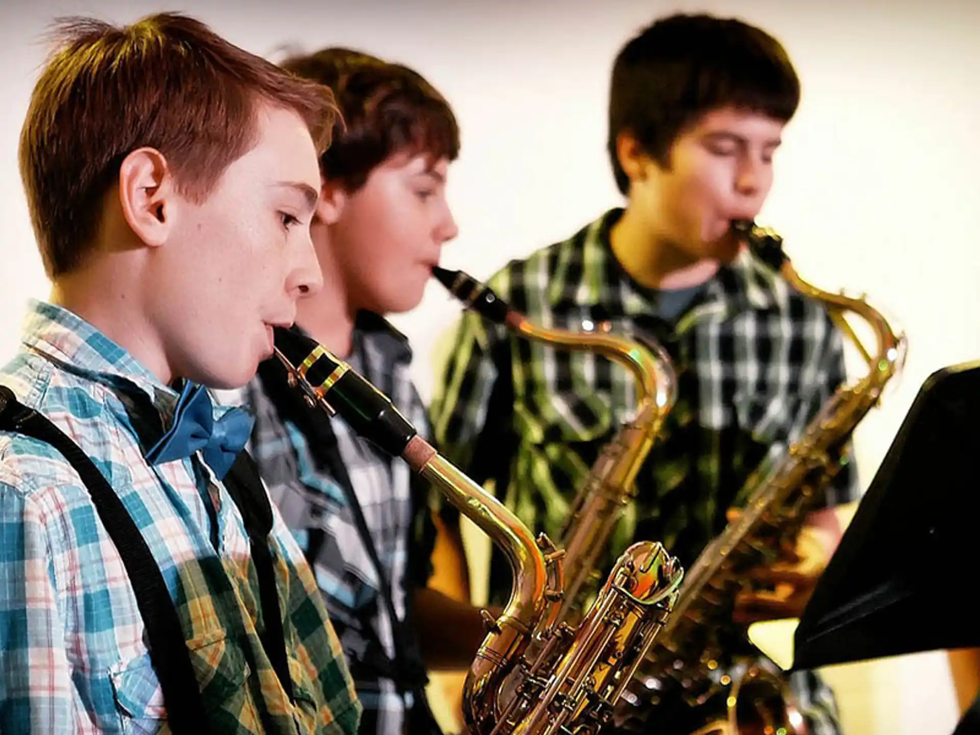 a group of men playing instruments