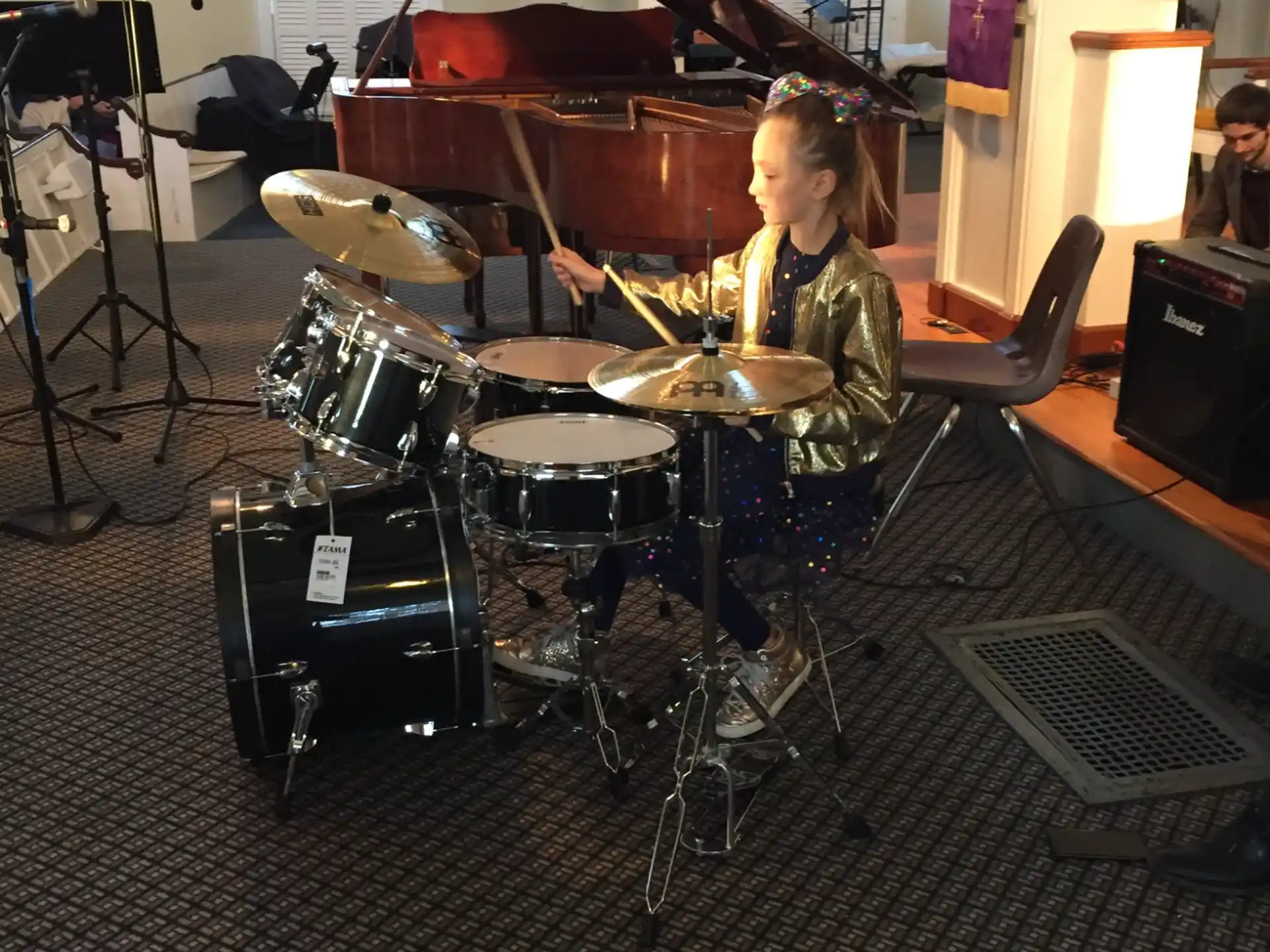 a person playing the drums