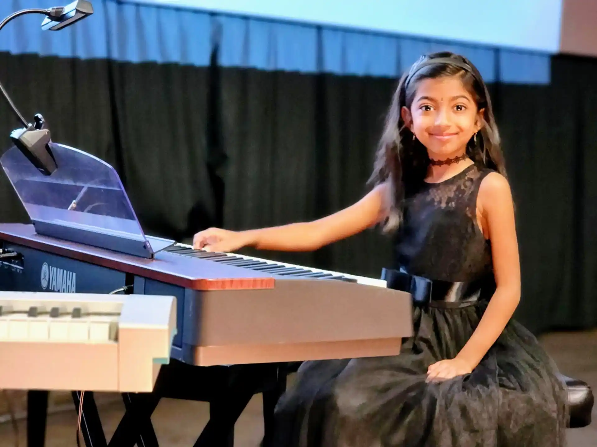 a person playing a piano
