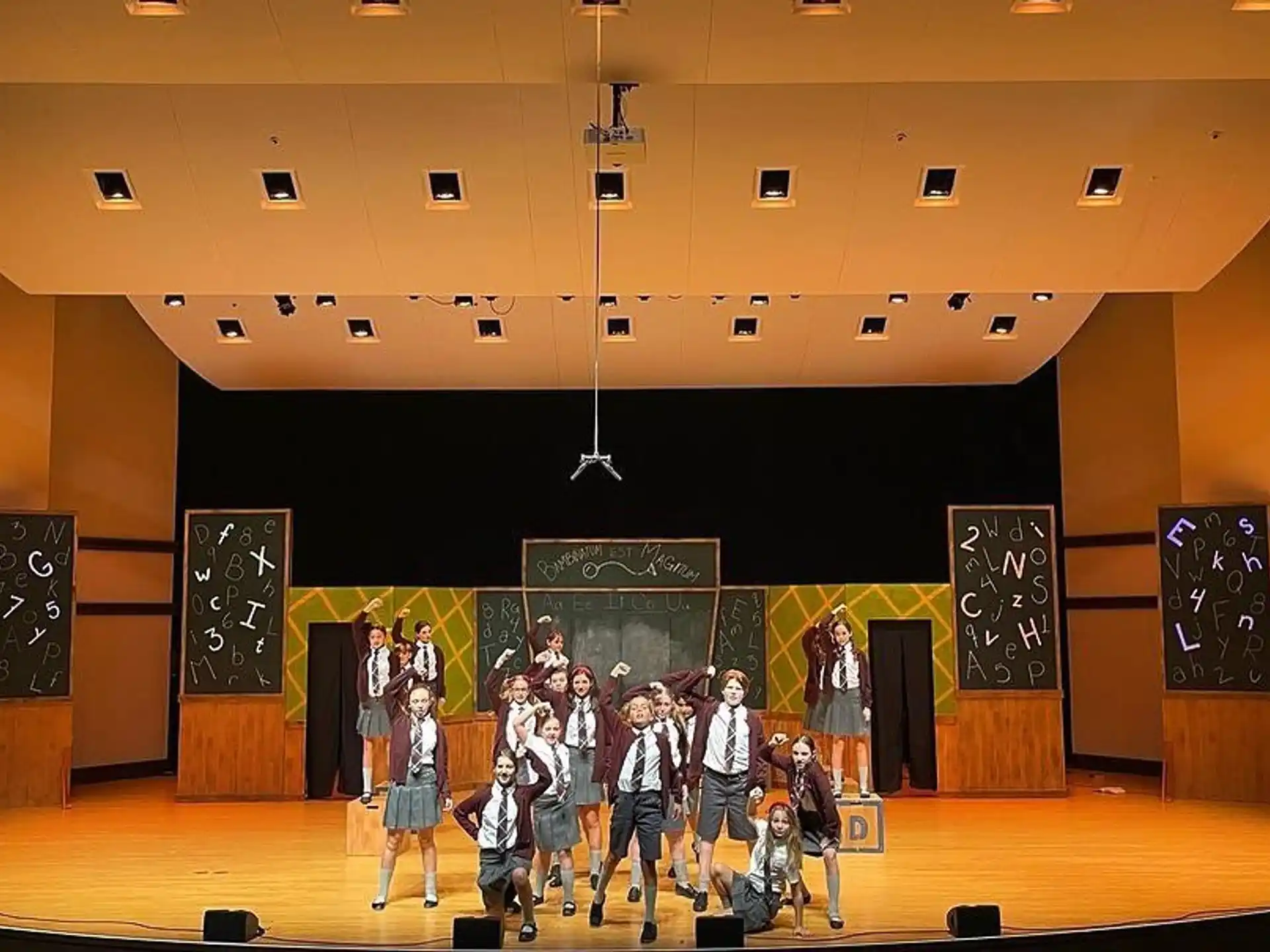 a group of people on a stage