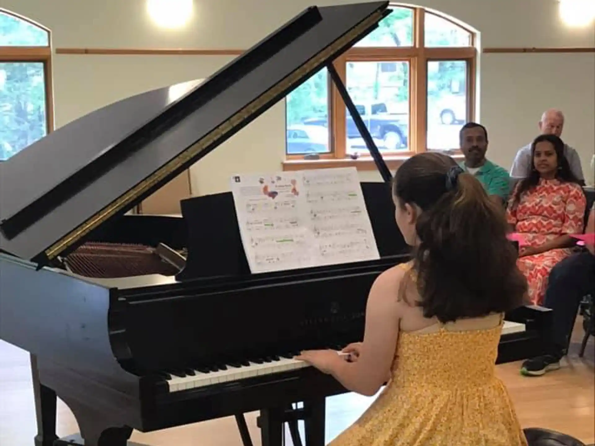 a person playing a piano