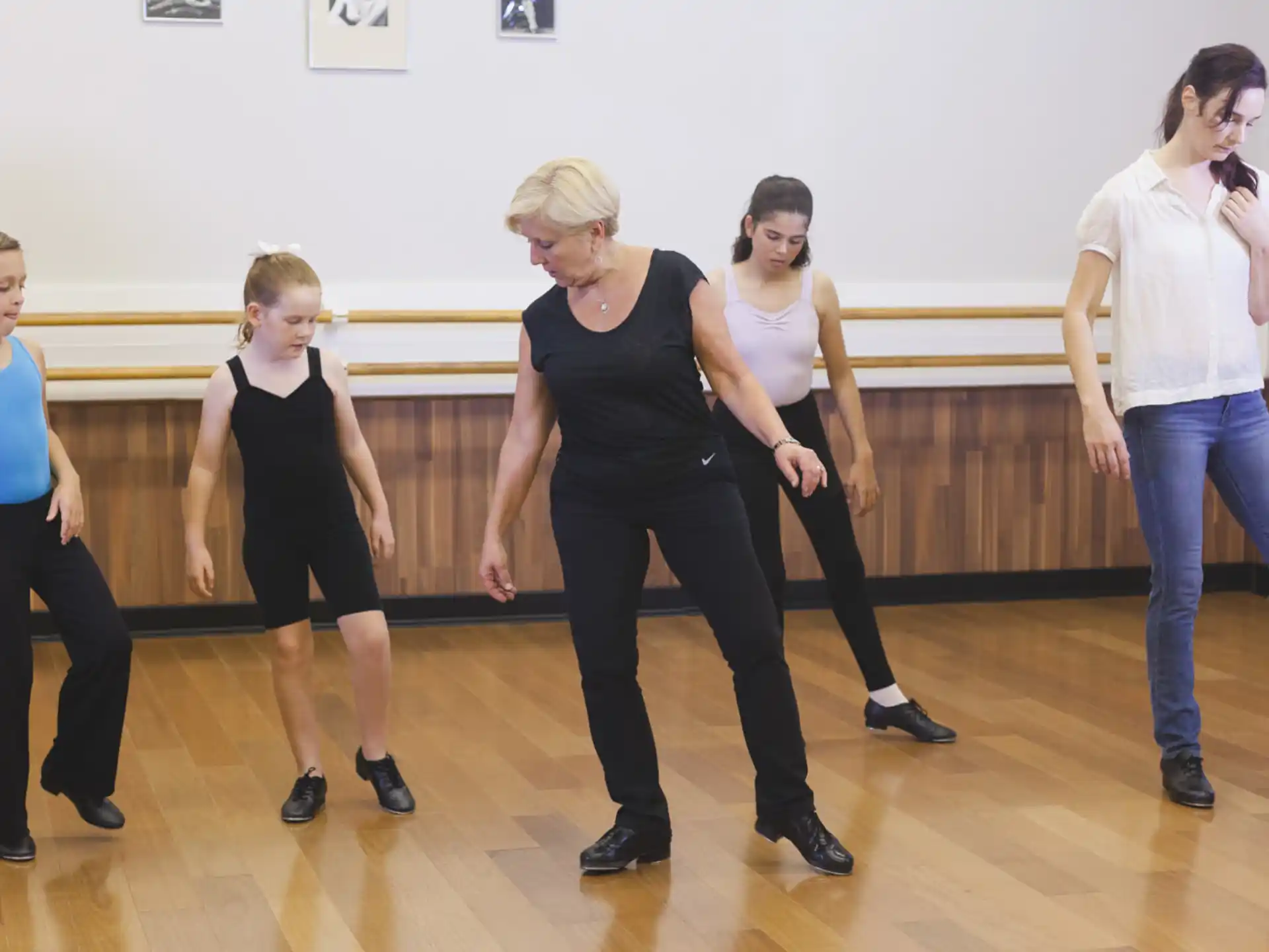 a group of people dancing