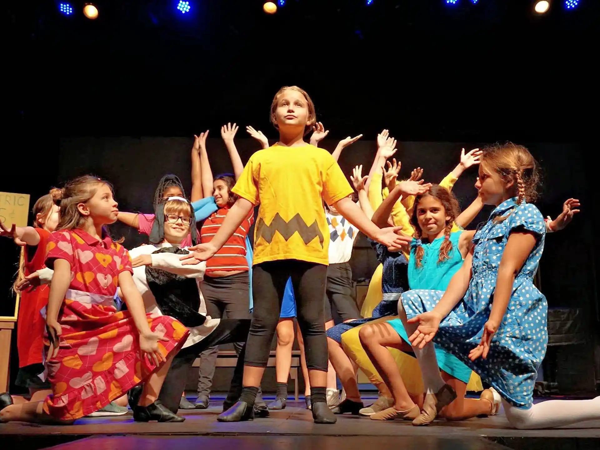 a group of people on a stage