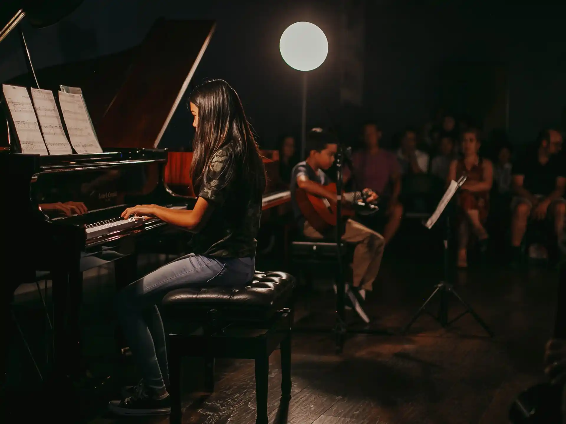 a person playing the piano