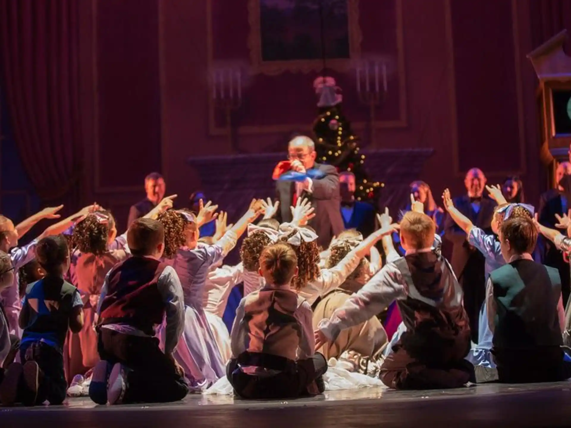 a group of people on a stage