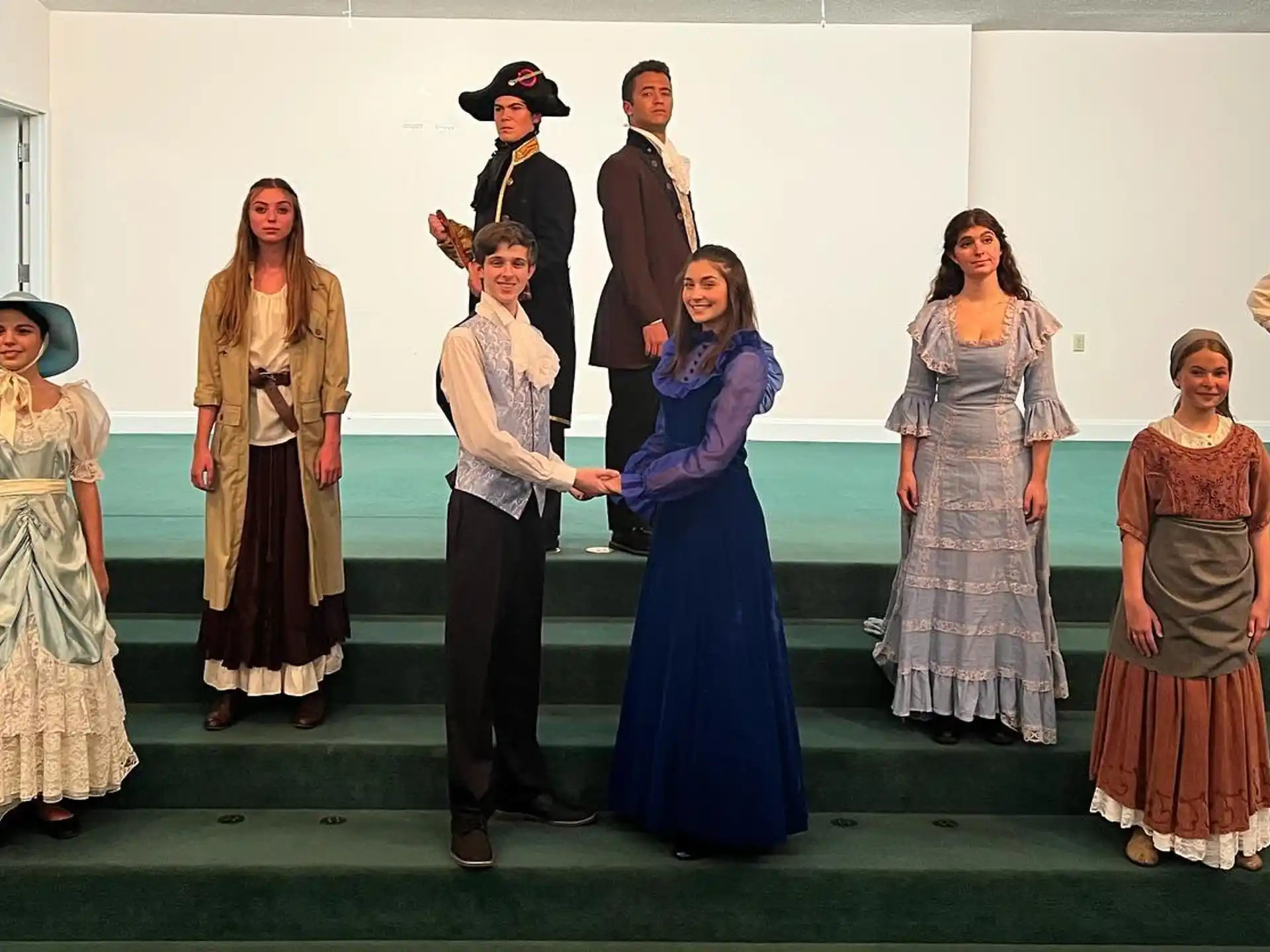 a group of people in clothing