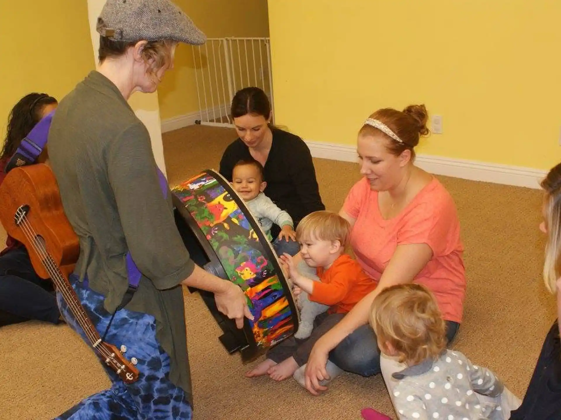 a group of people playing instruments
