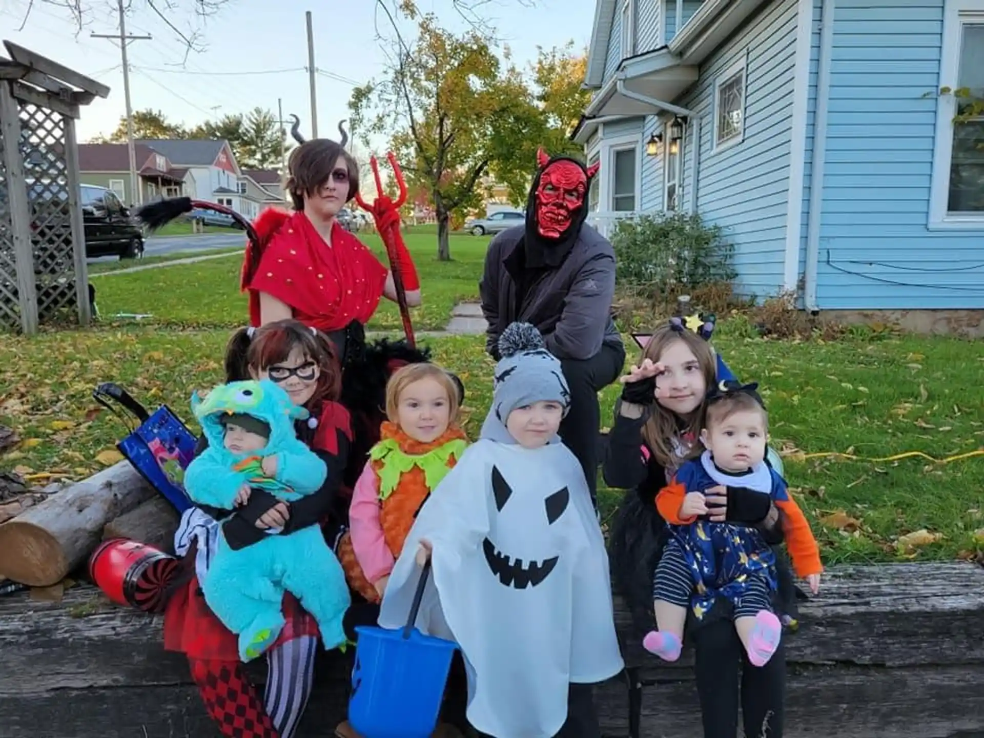 a group of children posing for a photo