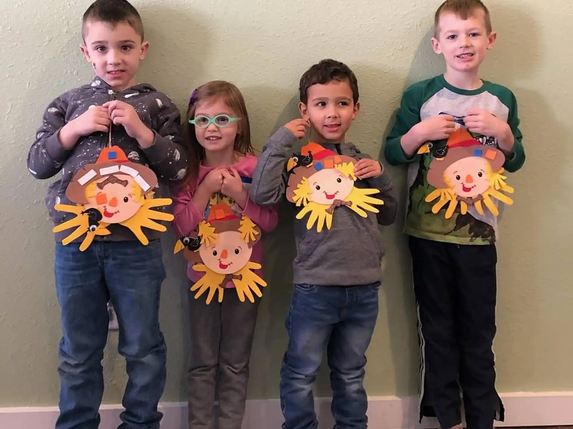 a group of children posing for a photo